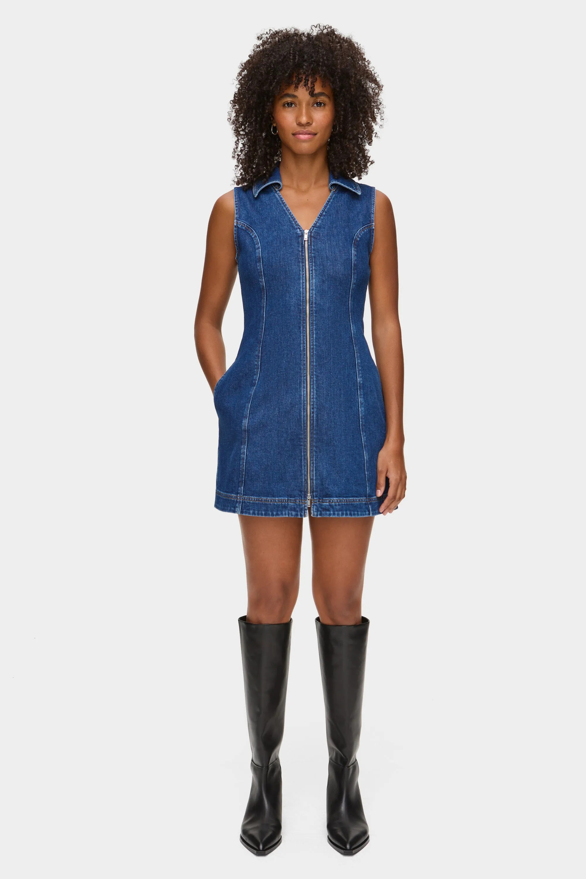 Ardy Mini Denim Dress sold by Aligne product image thumbnail 2