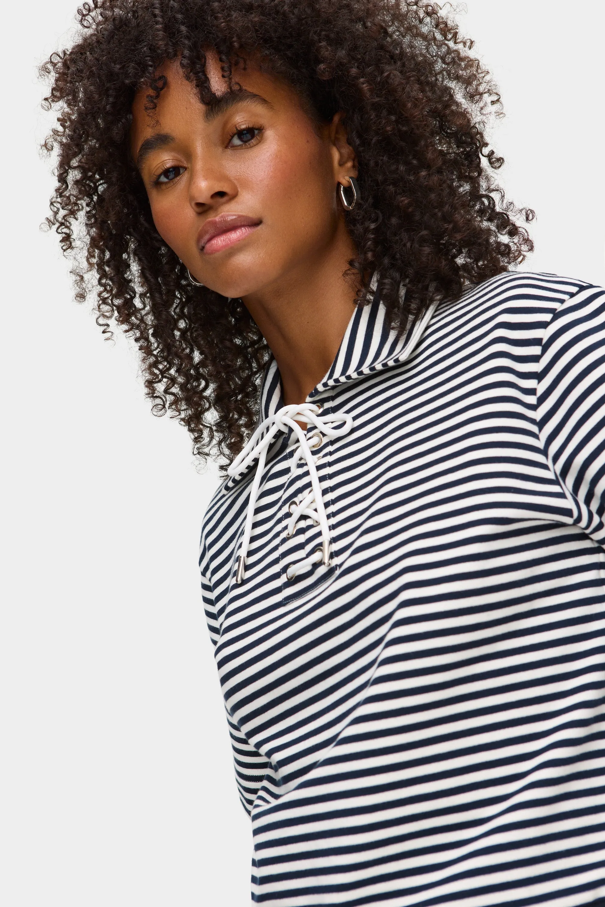 Arlo Lace-up Striped Top sold by Aligne product image thumbnail 3