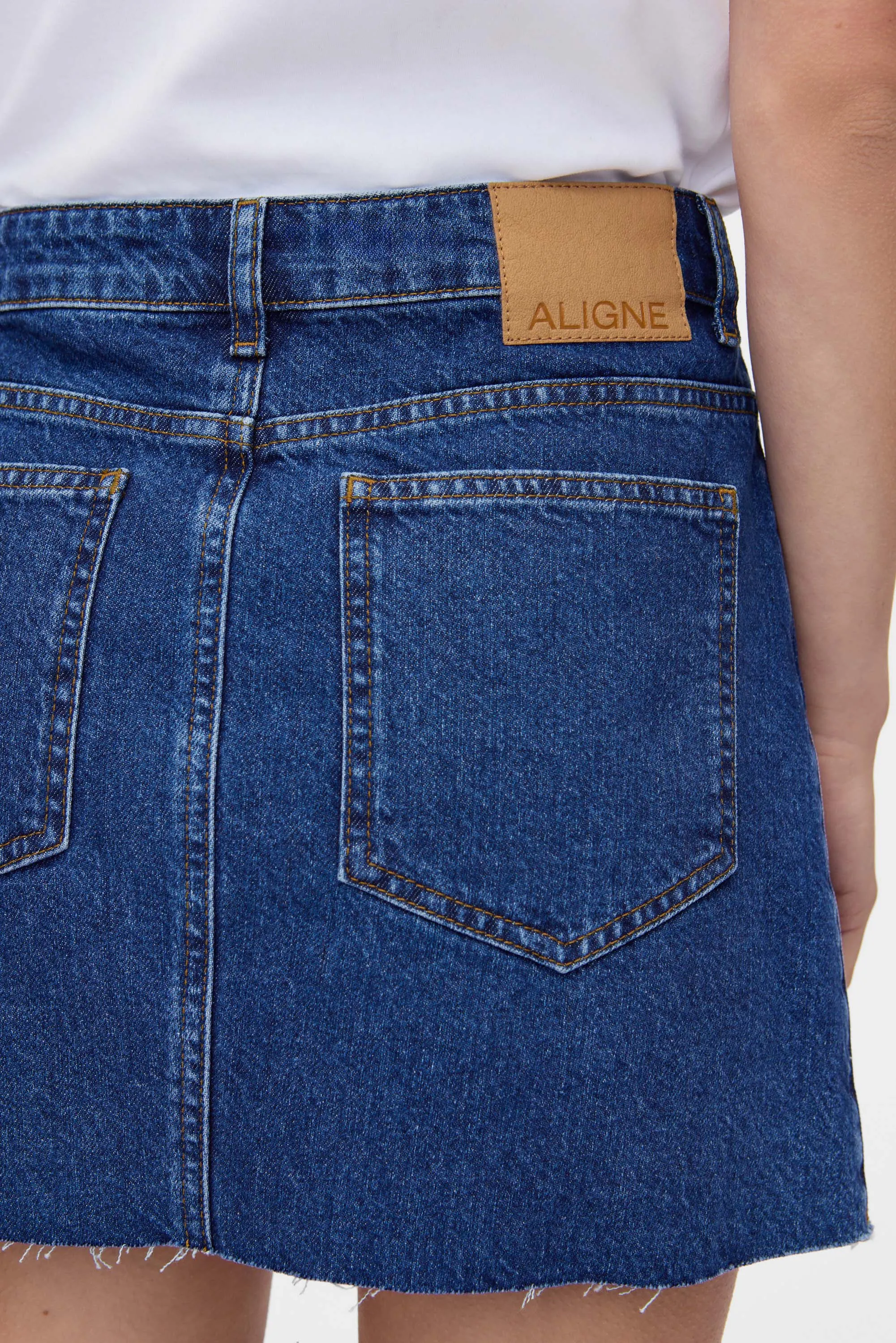 Corrie Denim Mini Skirt sold by Aligne product image thumbnail 3