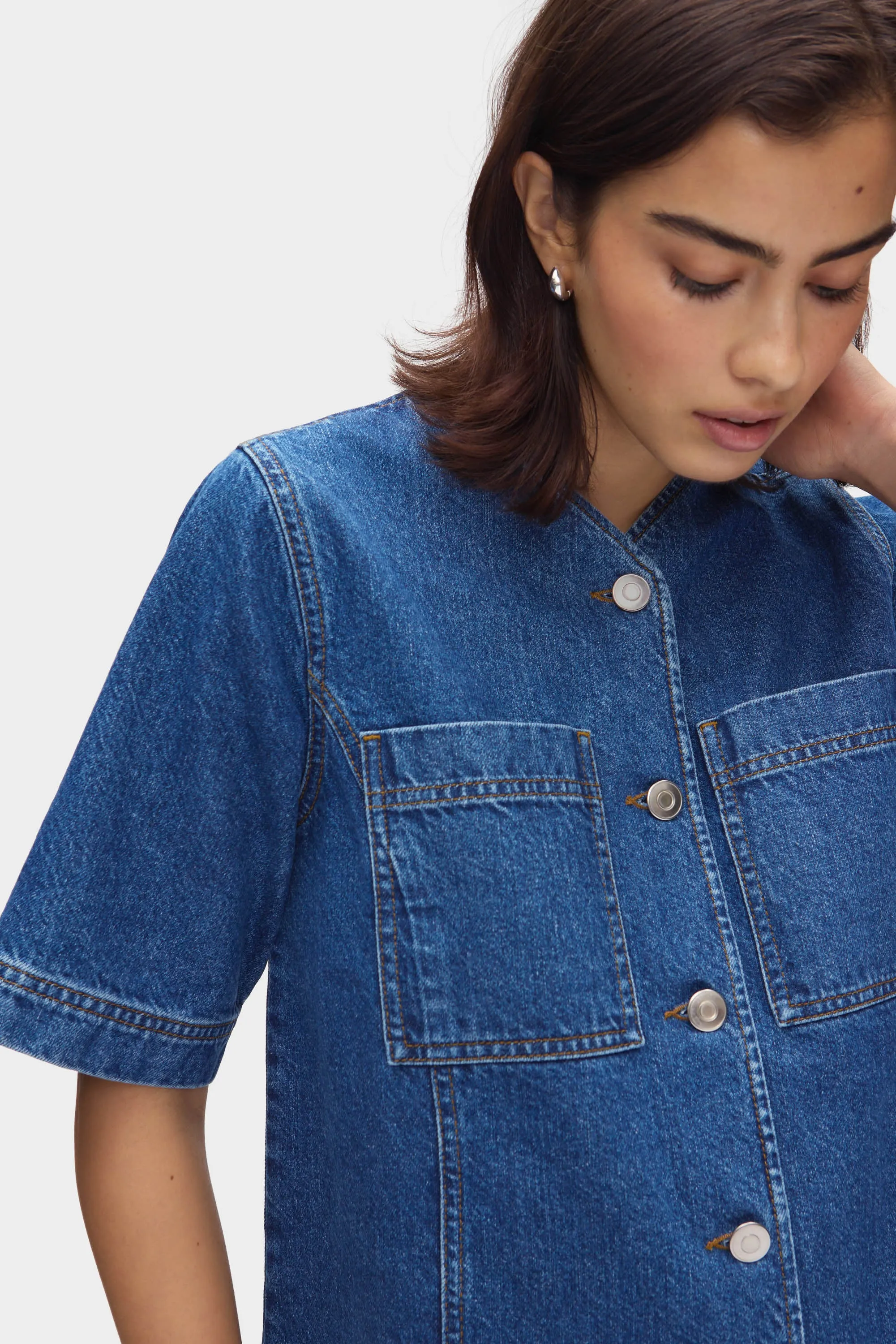 Kimber Mini Denim Dress sold by Aligne product image thumbnail 3