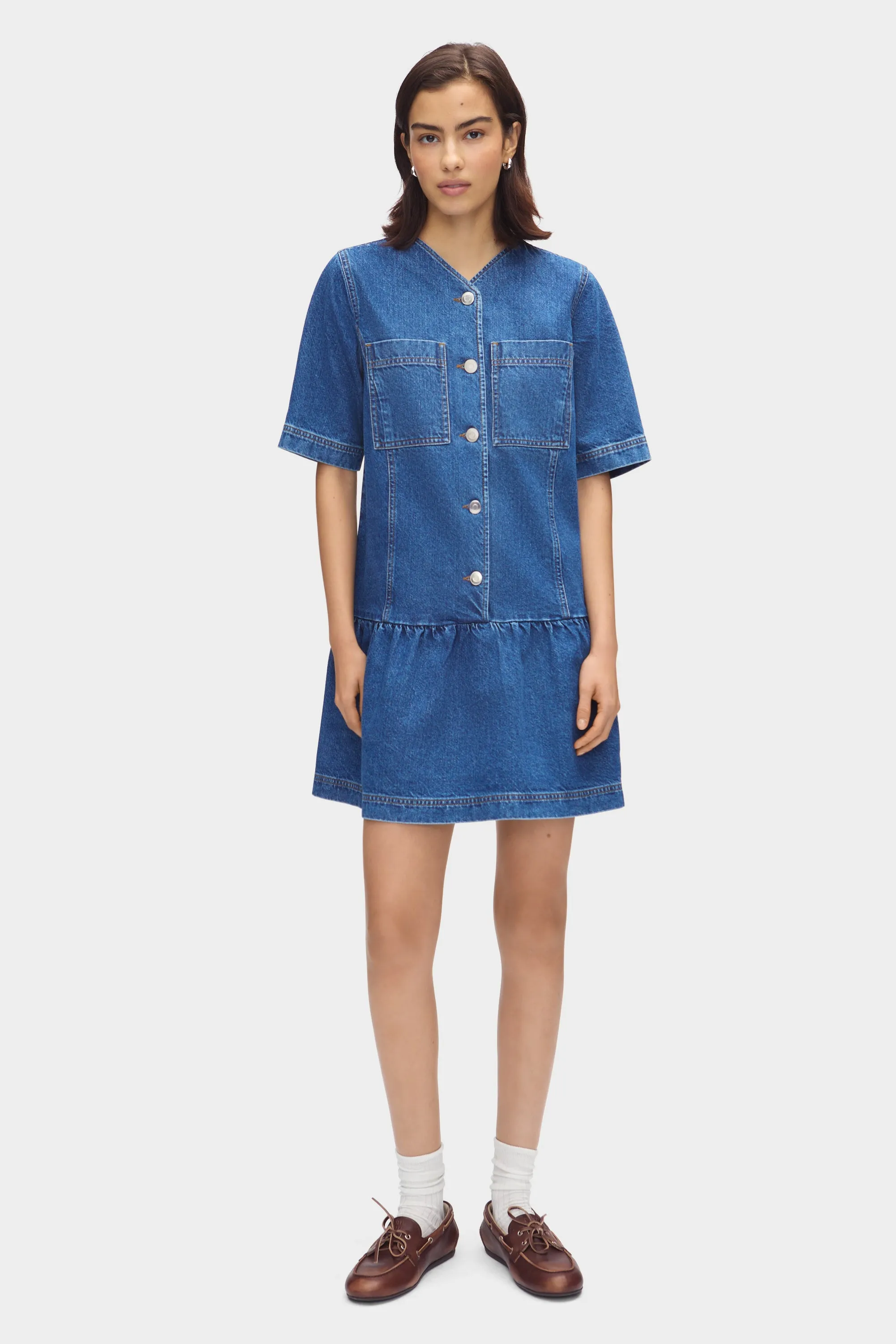 Kimber Mini Denim Dress sold by Aligne product image thumbnail 2