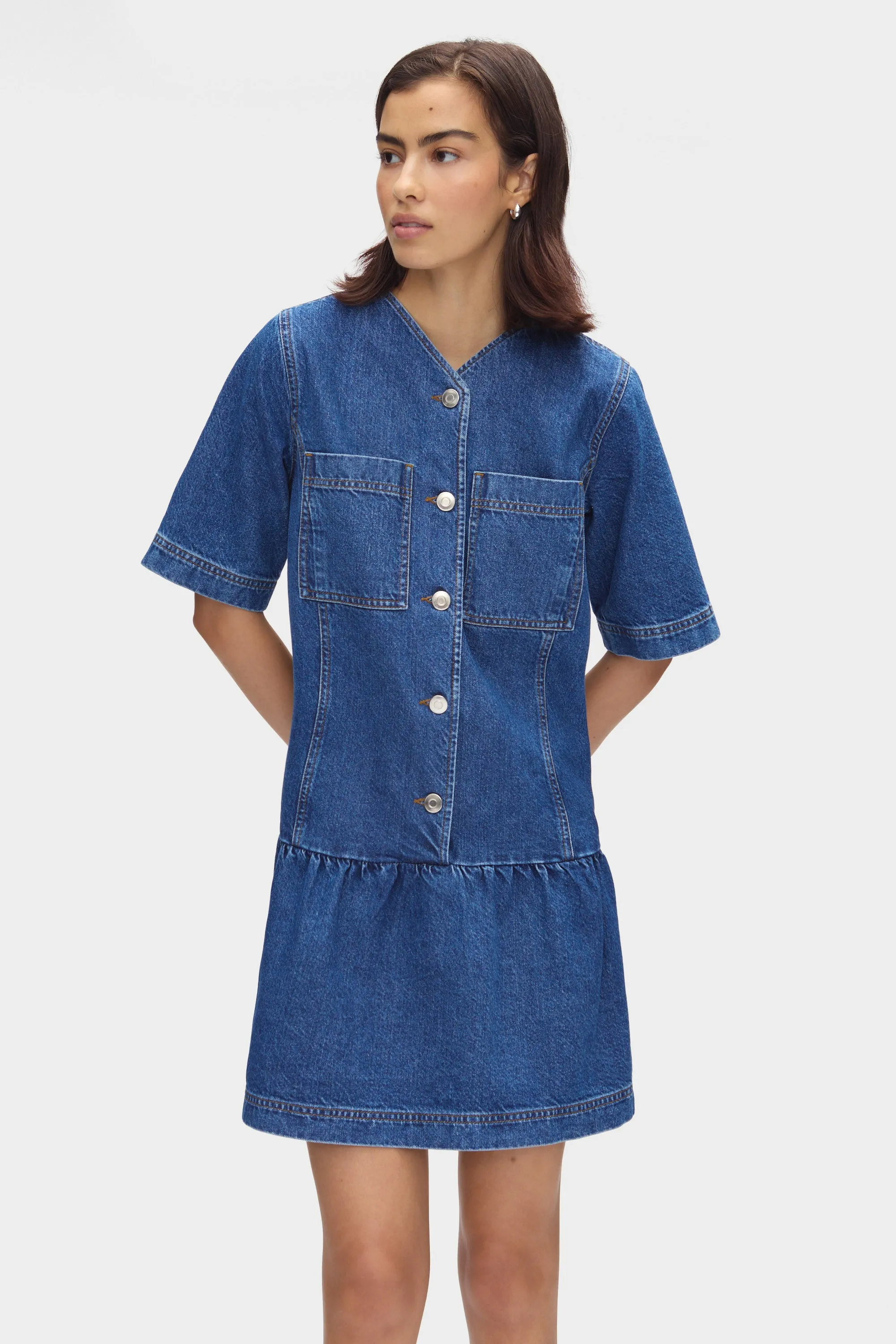 Kimber Mini Denim Dress sold by Aligne