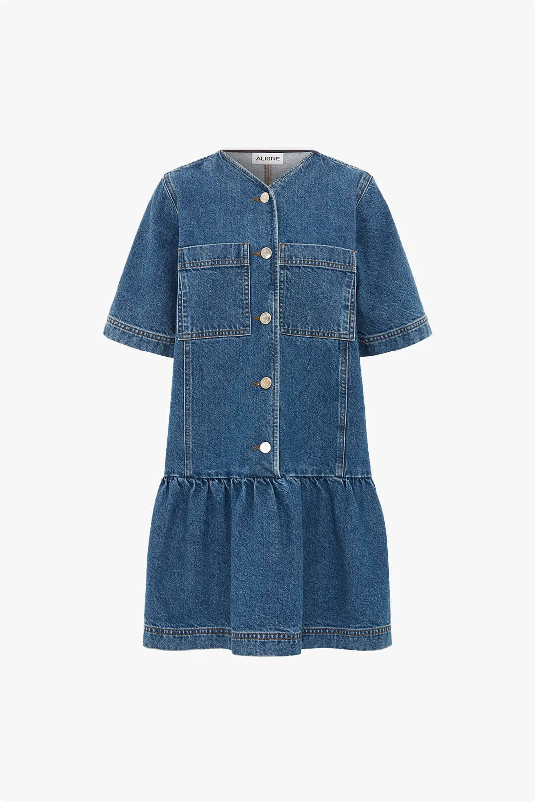Kimber Mini Denim Dress sold by Aligne product image thumbnail 5
