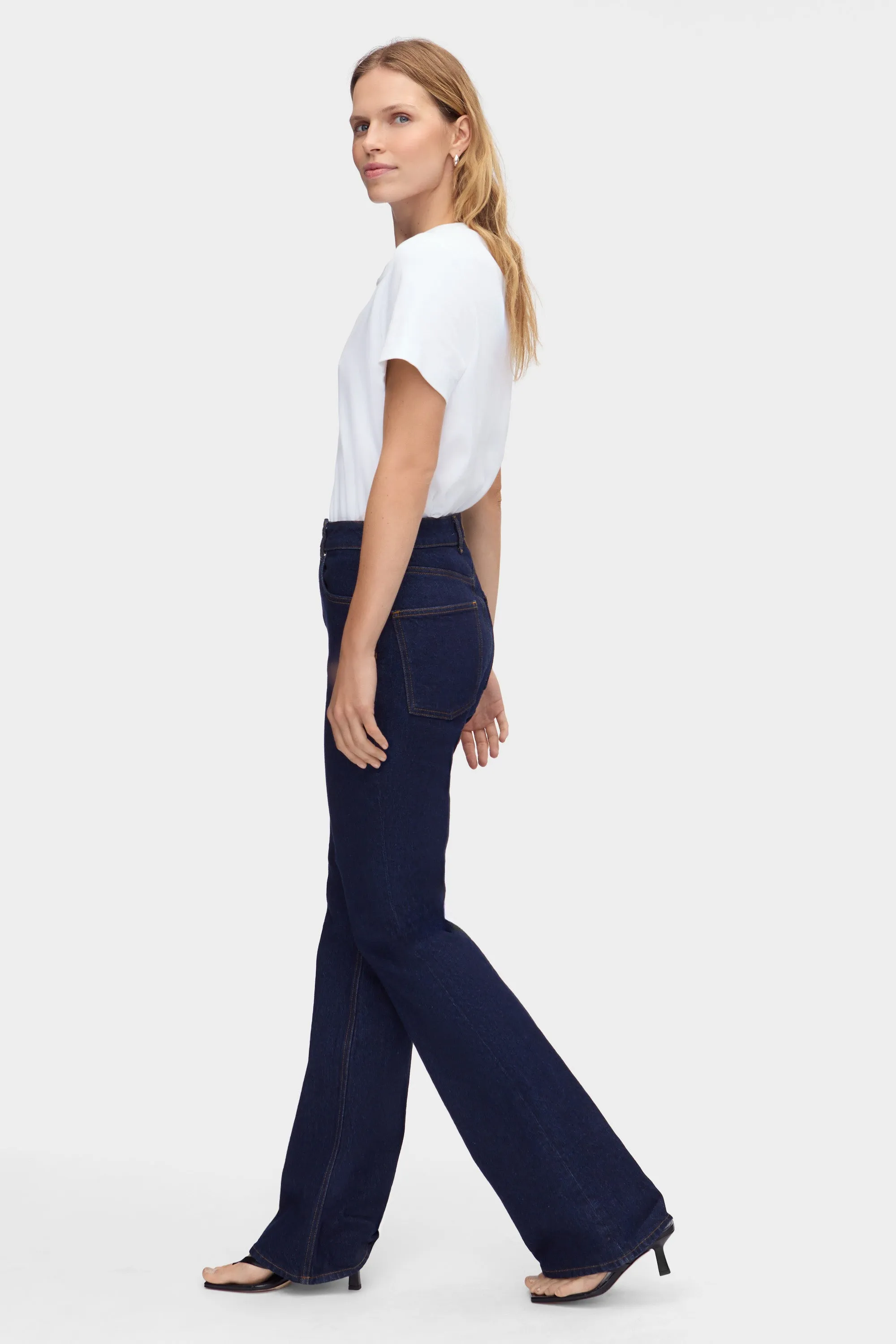 Mid Rise Straight Flare Jeans sold by Aligne product image thumbnail 3