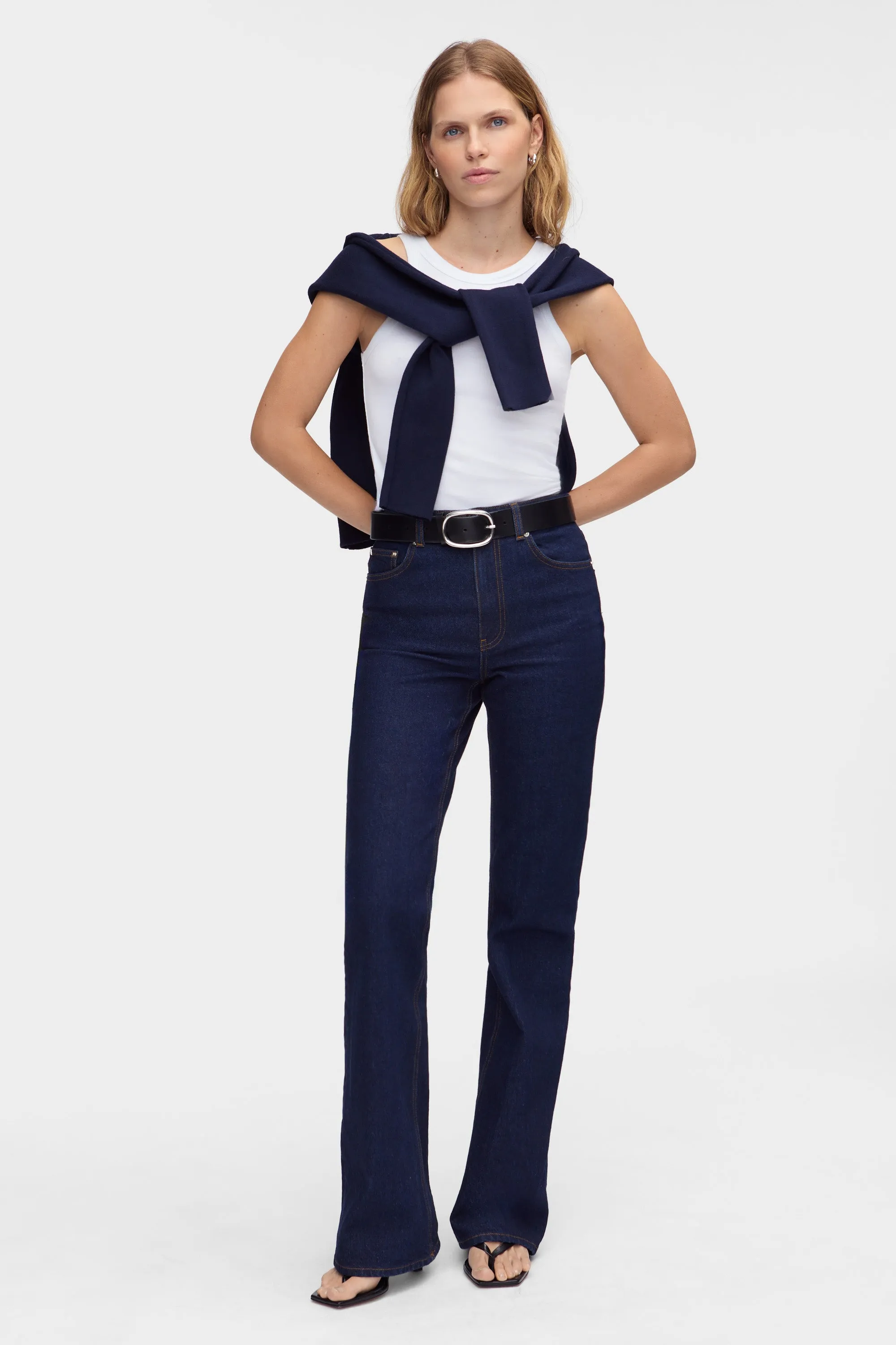 Mid Rise Straight Flare Jeans sold by Aligne product image thumbnail 2