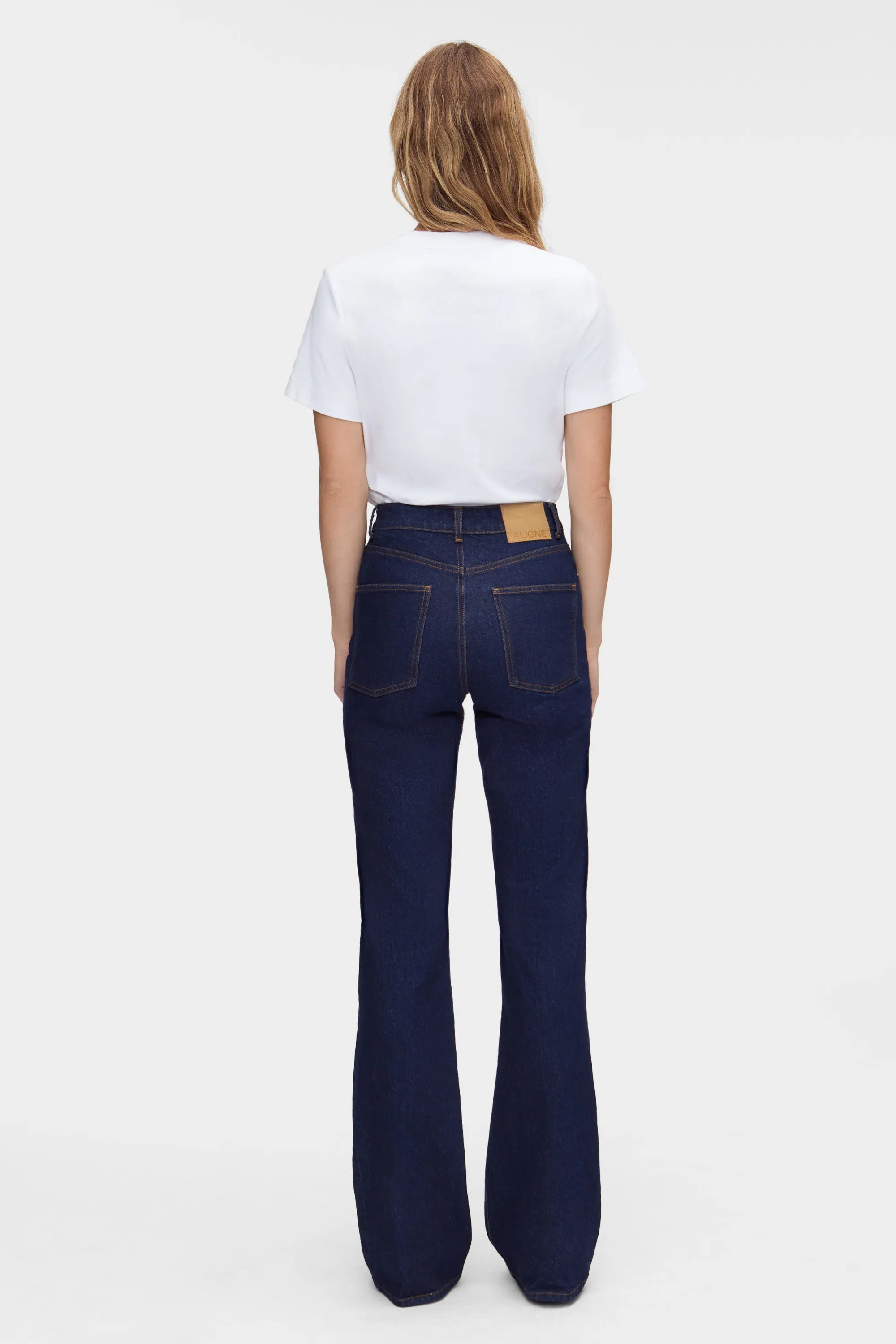 Mid Rise Straight Flare Jeans sold by Aligne product image thumbnail 4