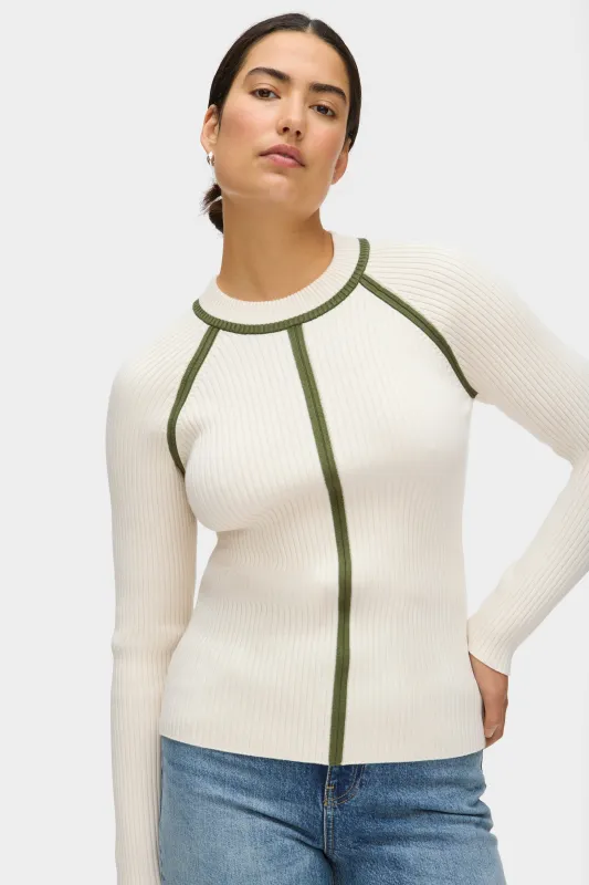 Helter Ribbed Knitted Top sold by Aligne