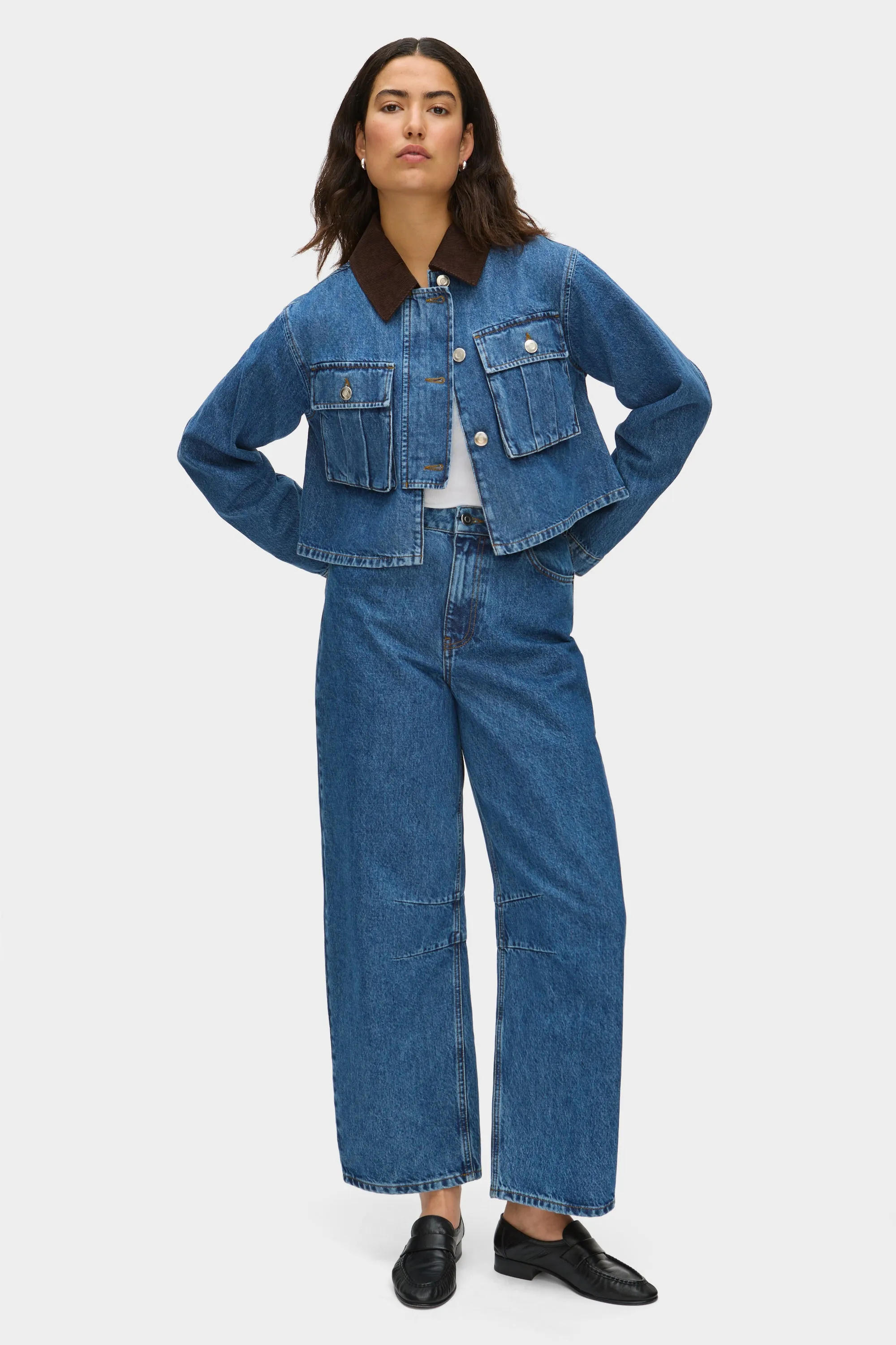 Ethan Short Denim Jacket sold by Aligne