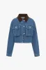 Ethan Short Denim Jacket sold by Aligne