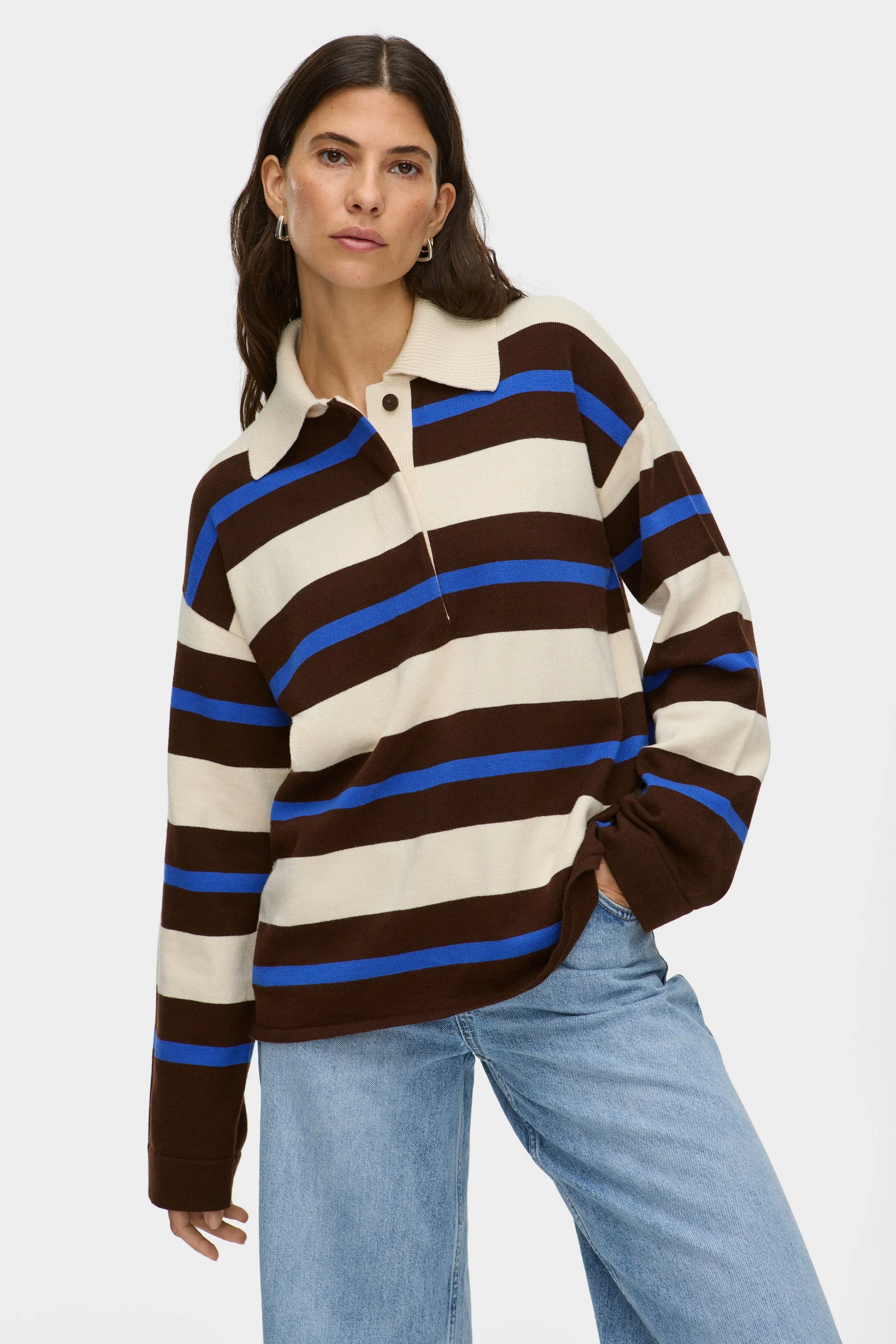 Ester Striped Polo Sweater sold by Aligne product image thumbnail 2