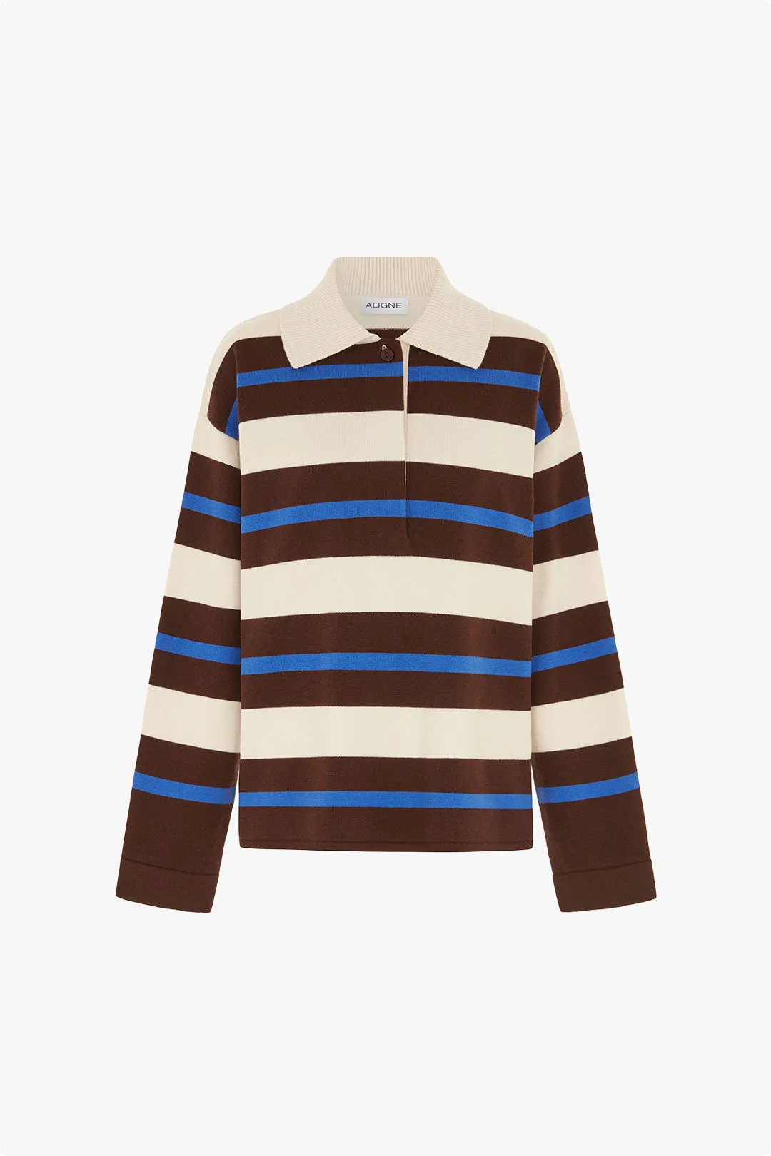 Ester Striped Polo Sweater sold by Aligne product image thumbnail 5
