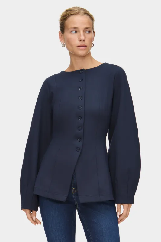 Bonnie Ponte Waisted Blazer made by Aligne