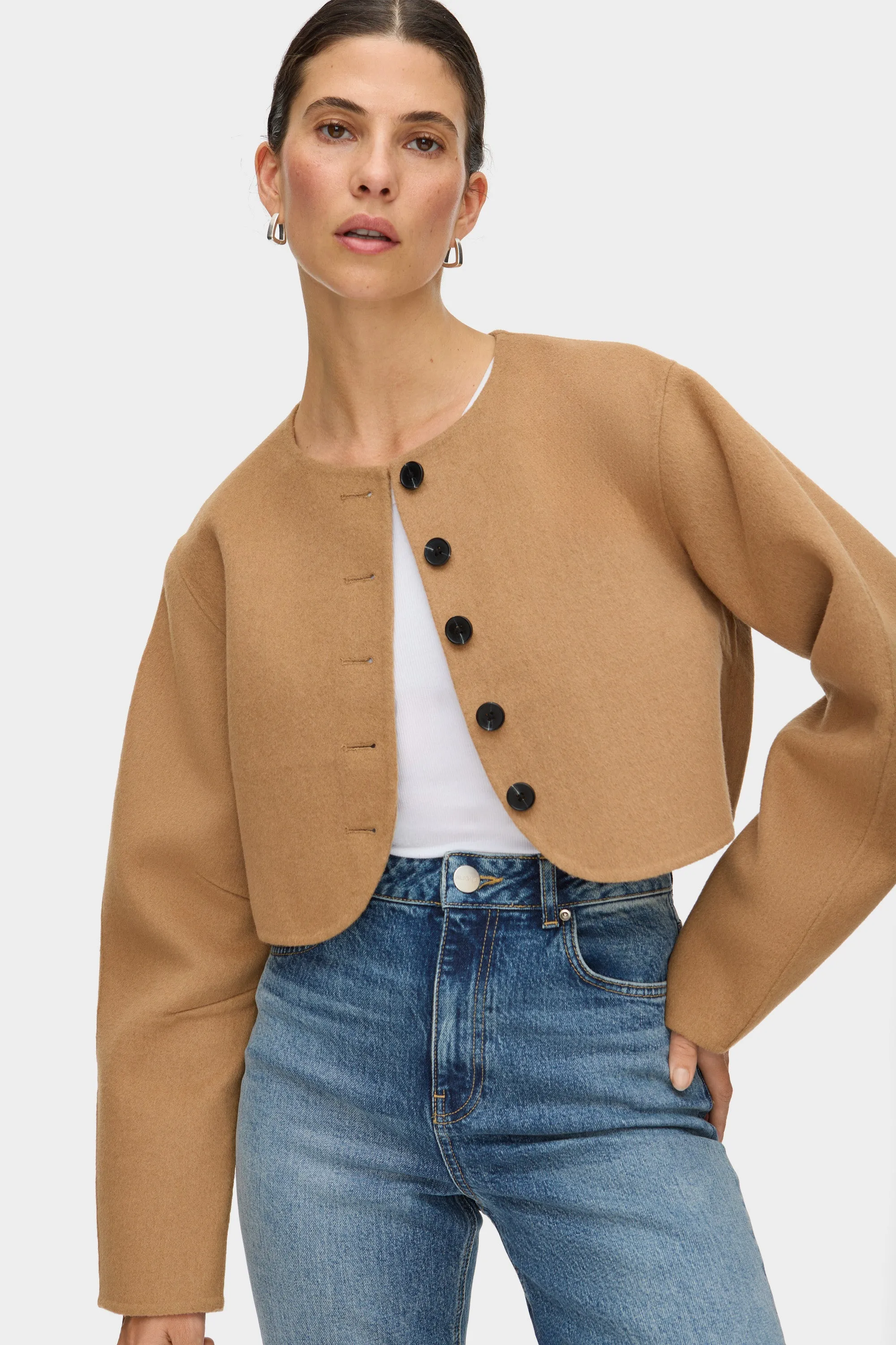 Angelina Wool Bolero sold by Aligne