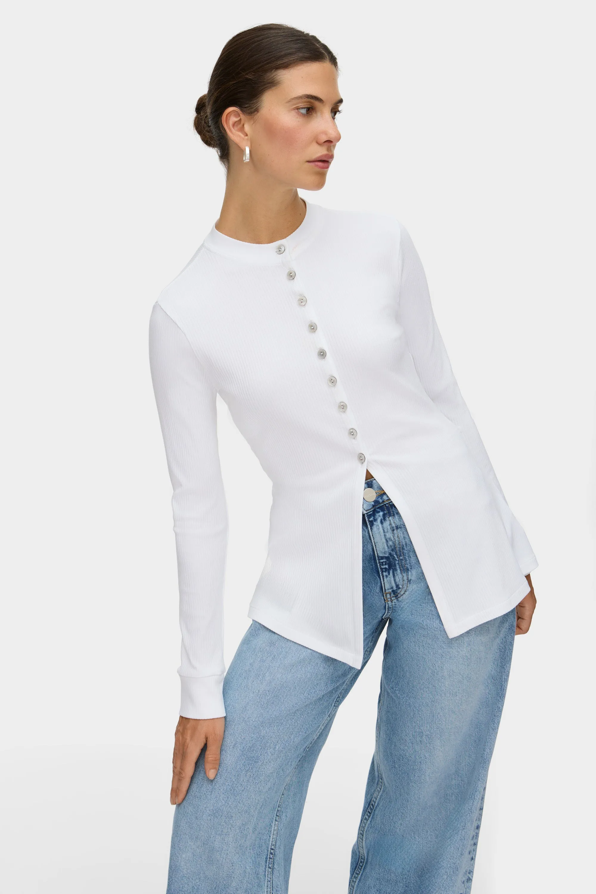 Daphne Rib Top sold by Aligne