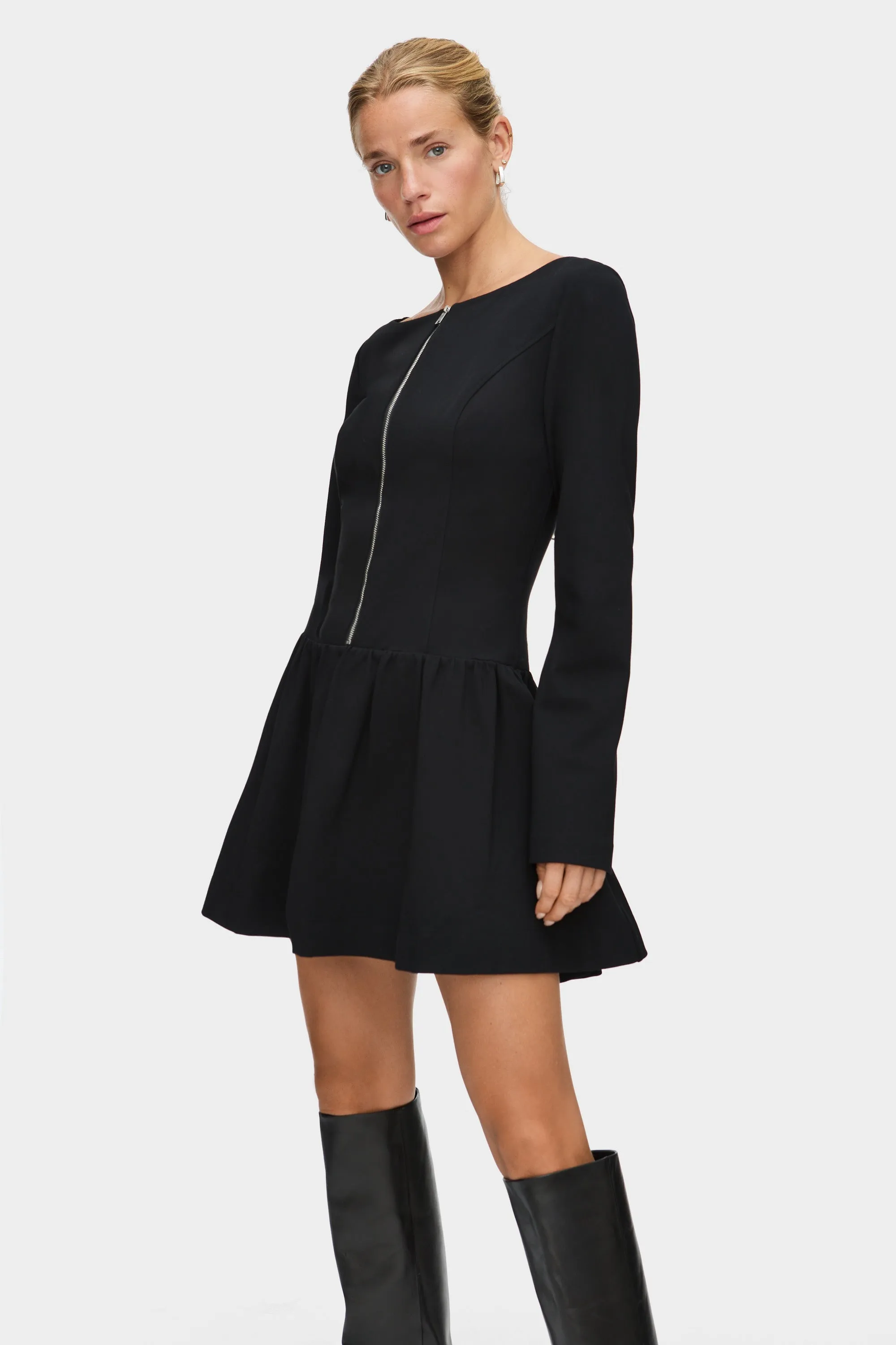 Angelica Peplum Ponte Mini Dress sold by Aligne product image thumbnail 2