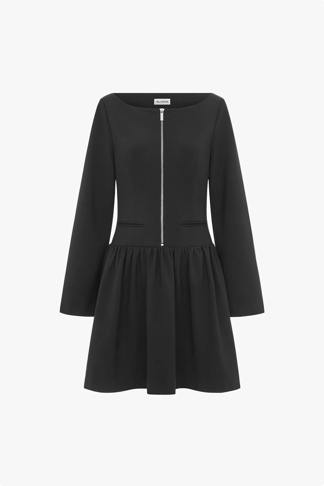 Angelica Peplum Ponte Mini Dress sold by Aligne product image thumbnail 5