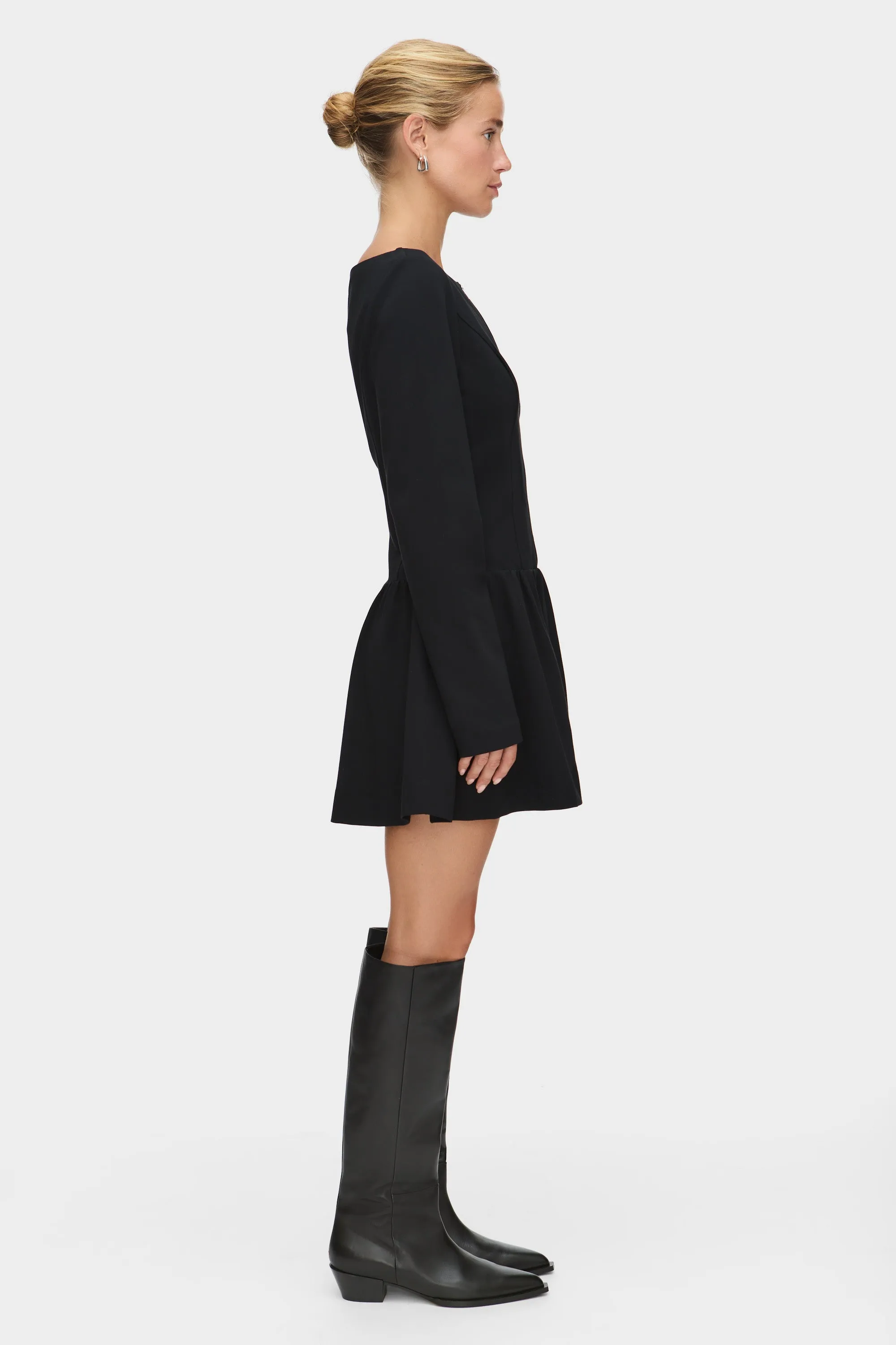 Angelica Peplum Ponte Mini Dress sold by Aligne product image thumbnail 3