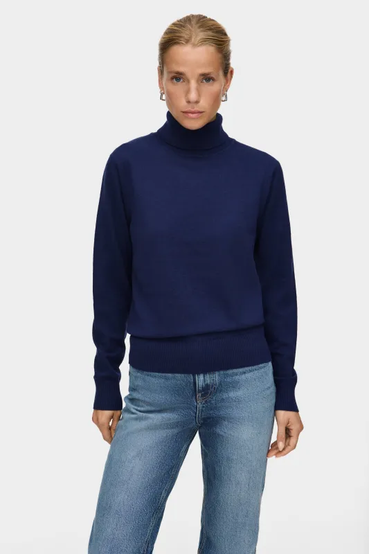 Katie Knitted Roll Neck Jumper sold by Aligne