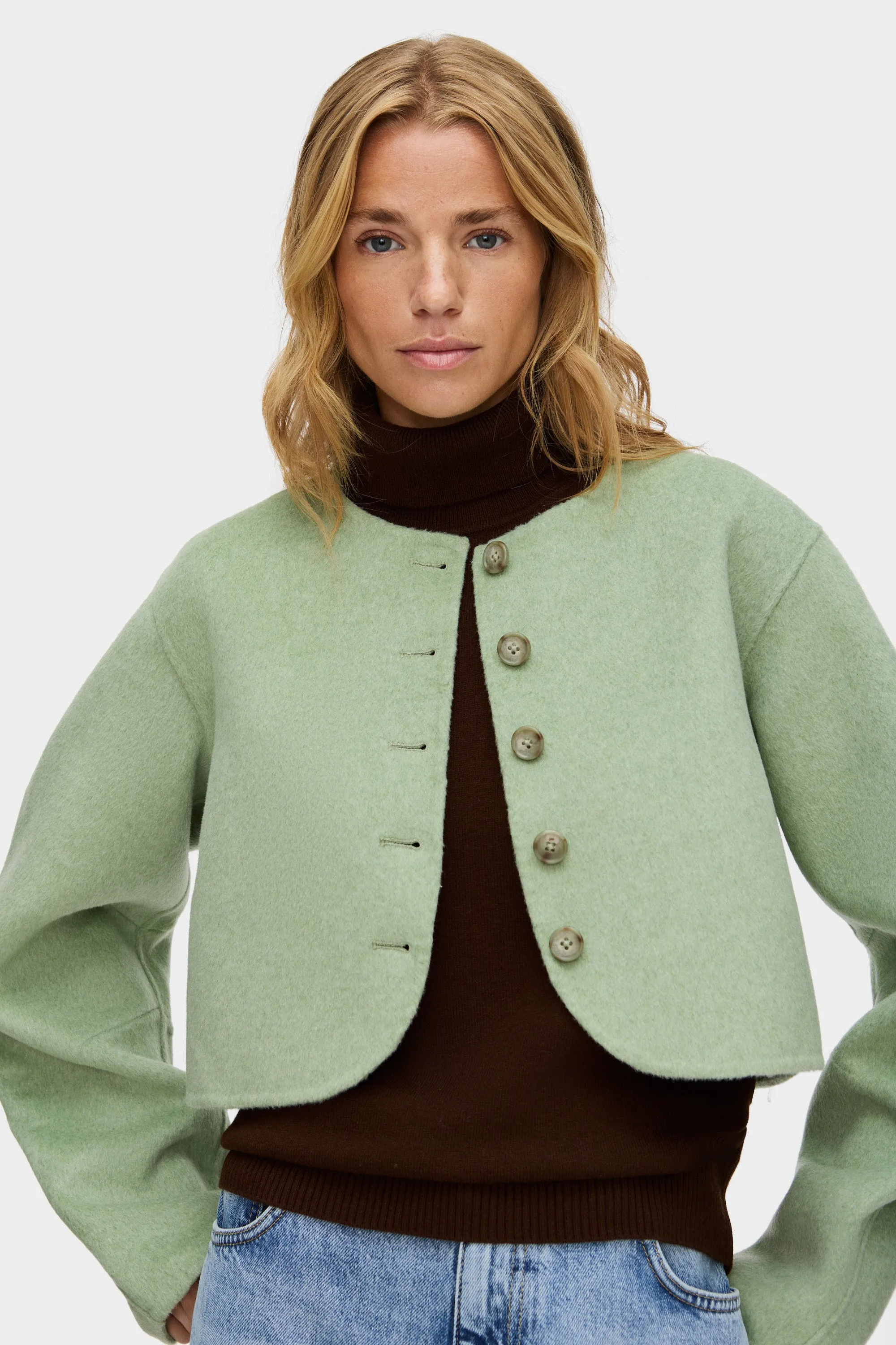 Angelina Wool Bolero sold by Aligne