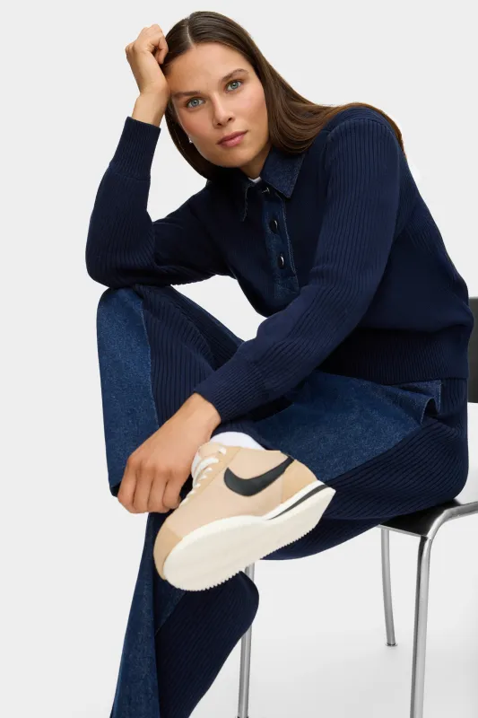 LB Roberta Knitted Polo sold by Aligne