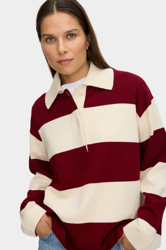 LB Ester Knitted Polo Sweater sold by Aligne
