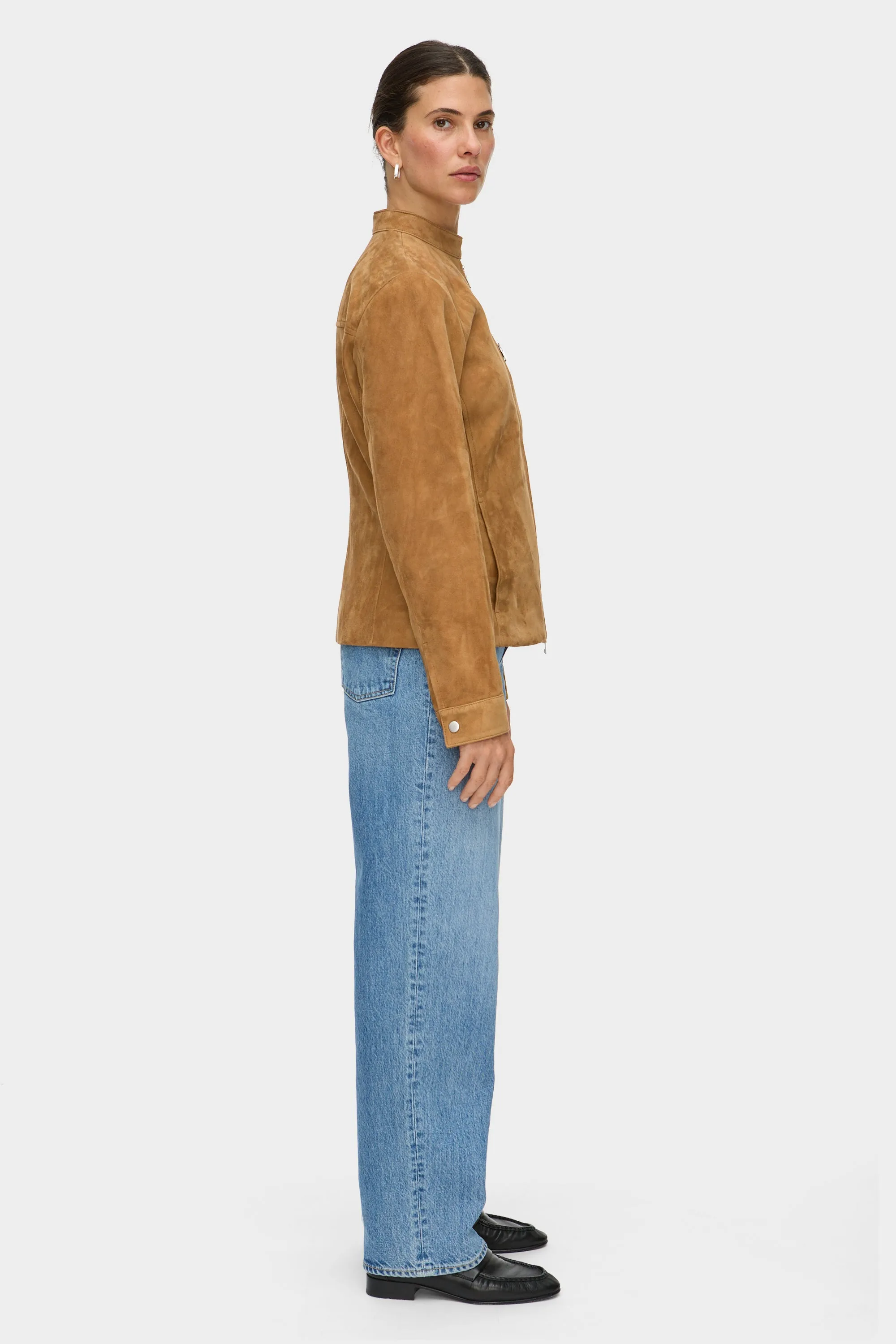 Malina Suede Biker Jacket sold by Aligne product image thumbnail 3