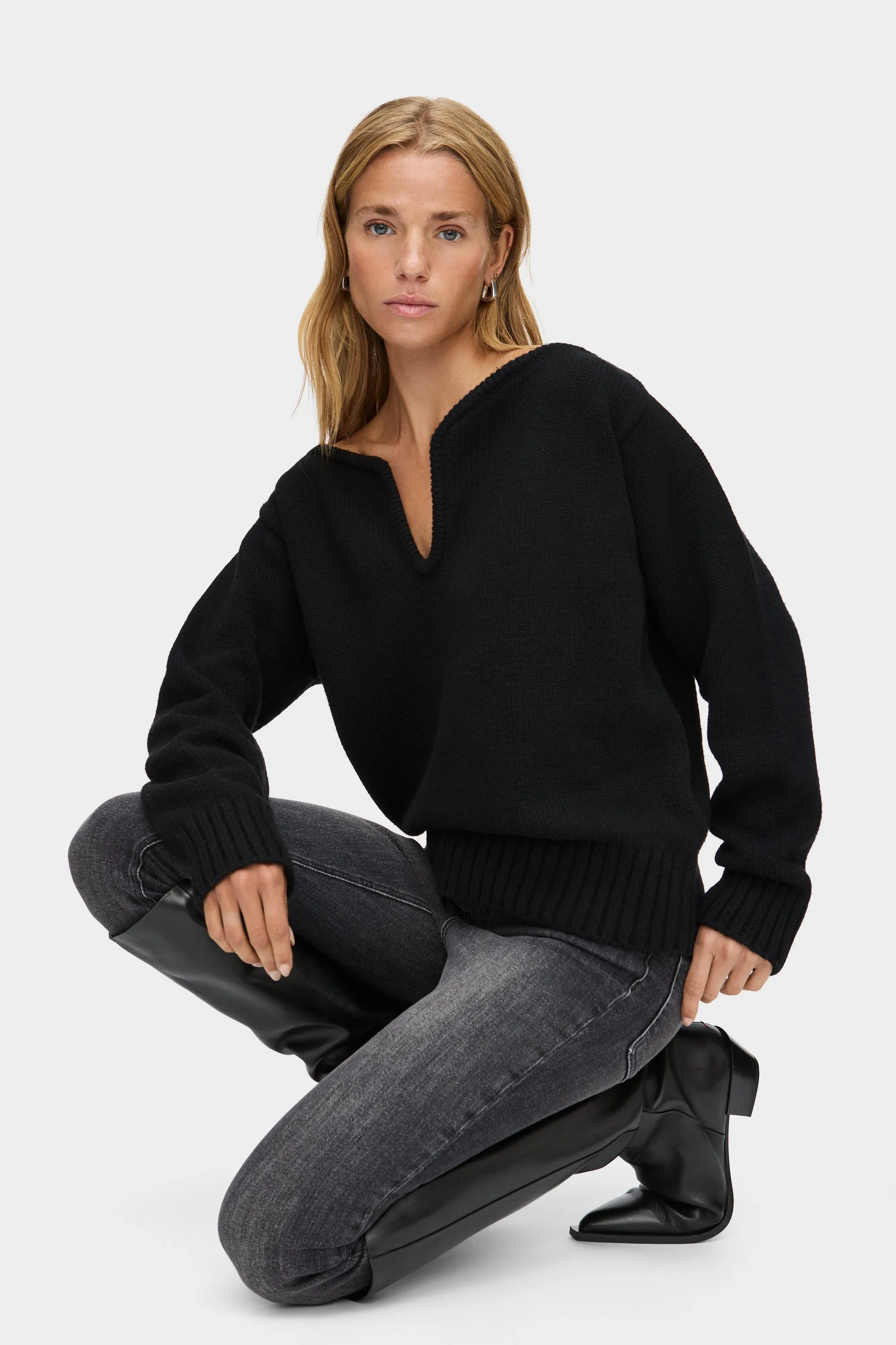 Dominique Knitted Jumper sold by Aligne