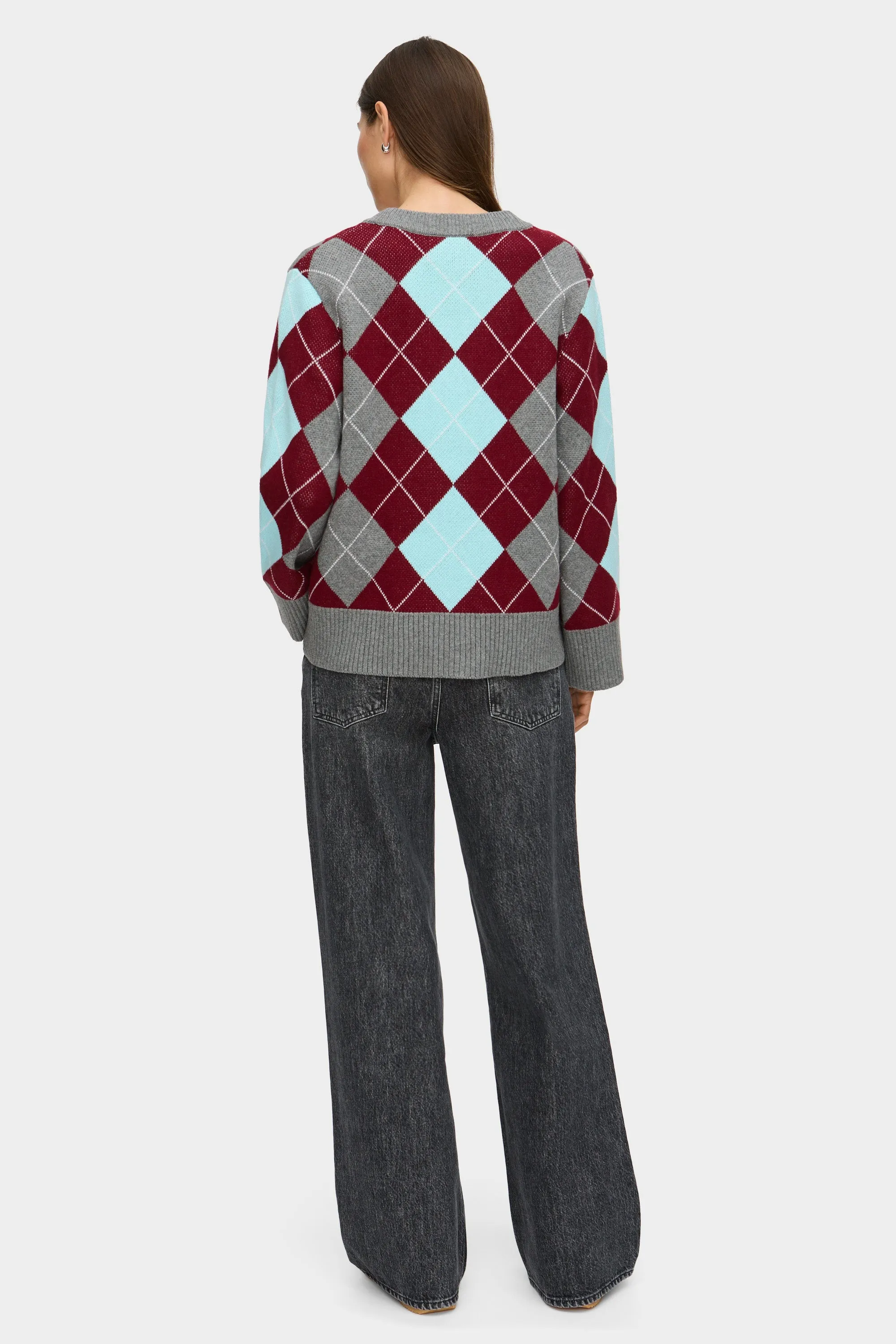 LB Renee Merino Argyle Cardigan sold by Aligne product image thumbnail 4