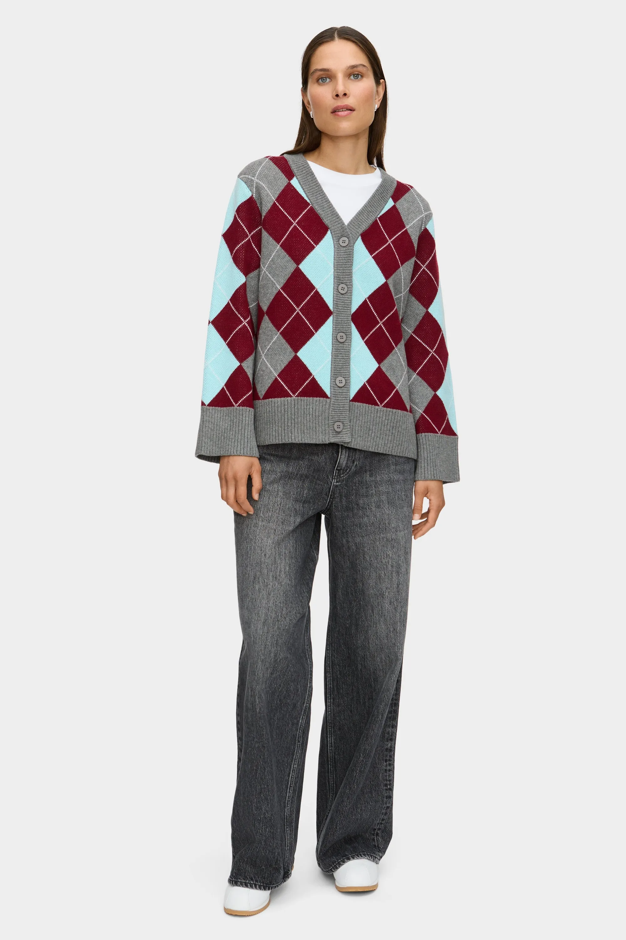 LB Renee Merino Argyle Cardigan sold by Aligne product image thumbnail 2