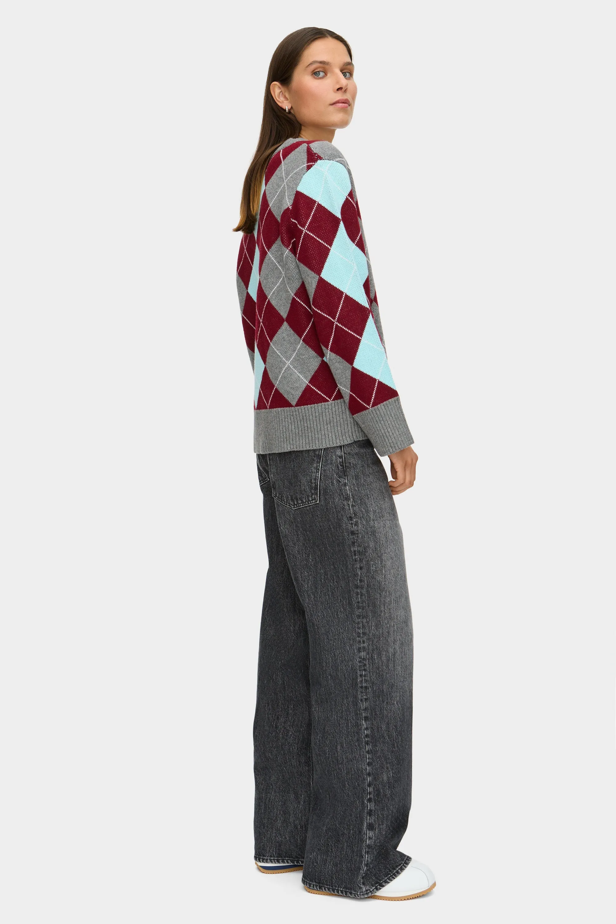 LB Renee Merino Argyle Cardigan sold by Aligne product image thumbnail 3