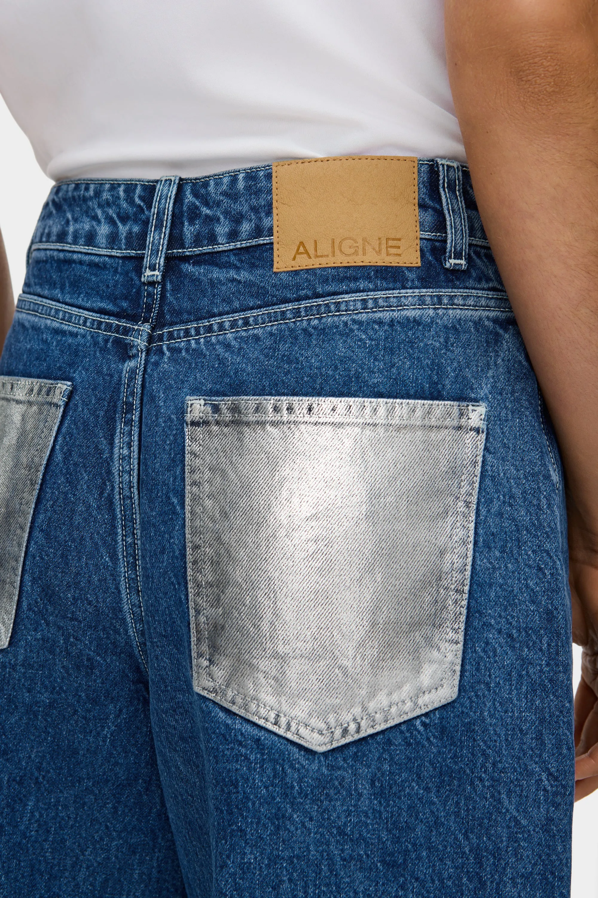 LB Foil Pocket Barrel Jeans sold by Aligne product image thumbnail 3