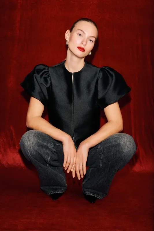 Jorja Puff Sleeve Top sold by Aligne