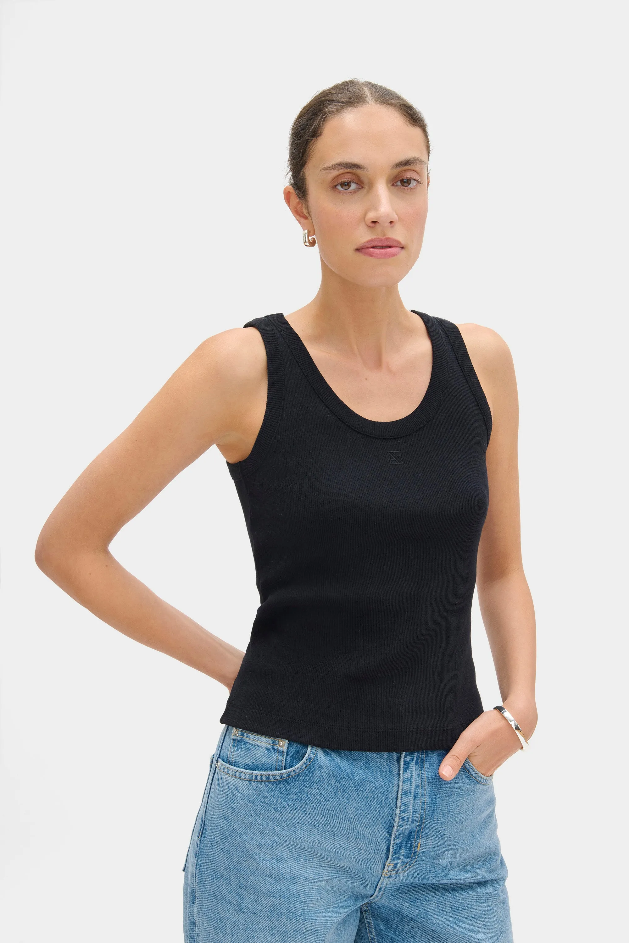 Phillipa Rib Tank Top sold by Aligne