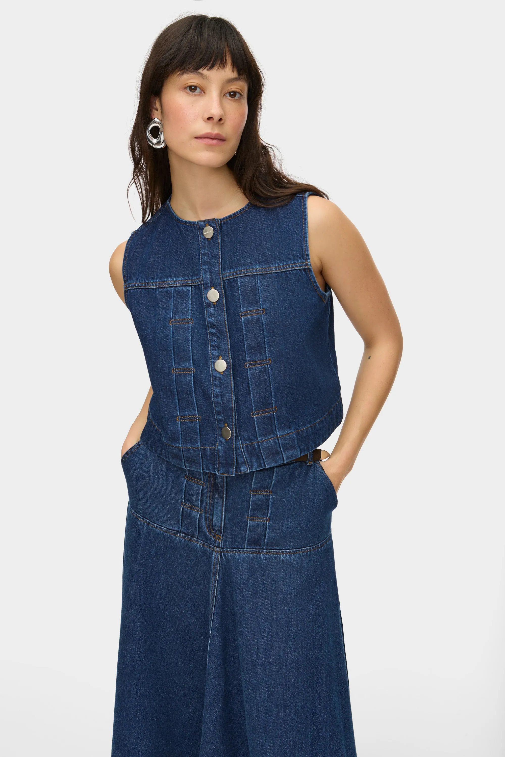 Bobbie Denim Sleeveless Top sold by Aligne product image thumbnail 2