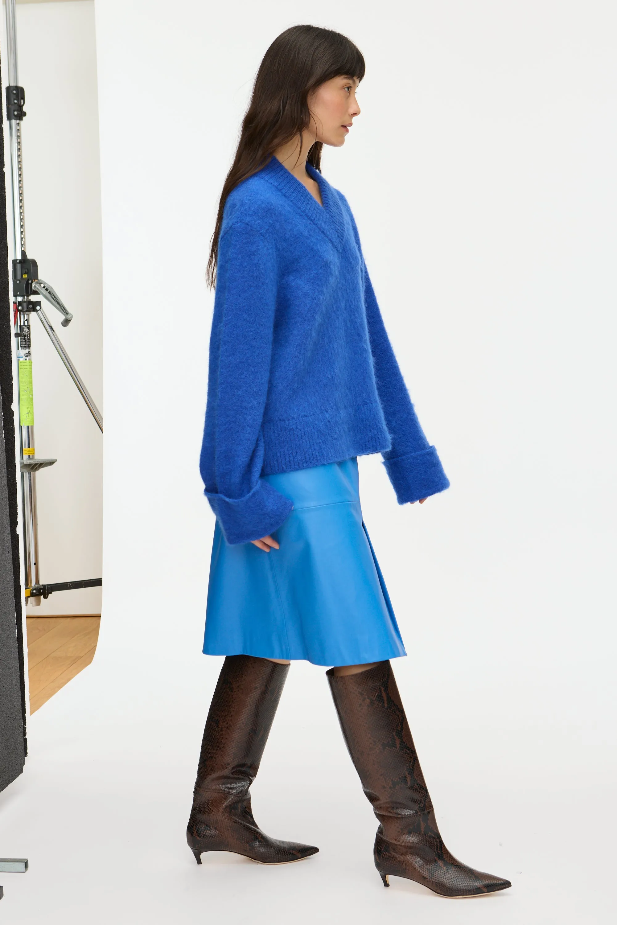 Olwen Leather Midi Skirt sold by Aligne product image thumbnail 3