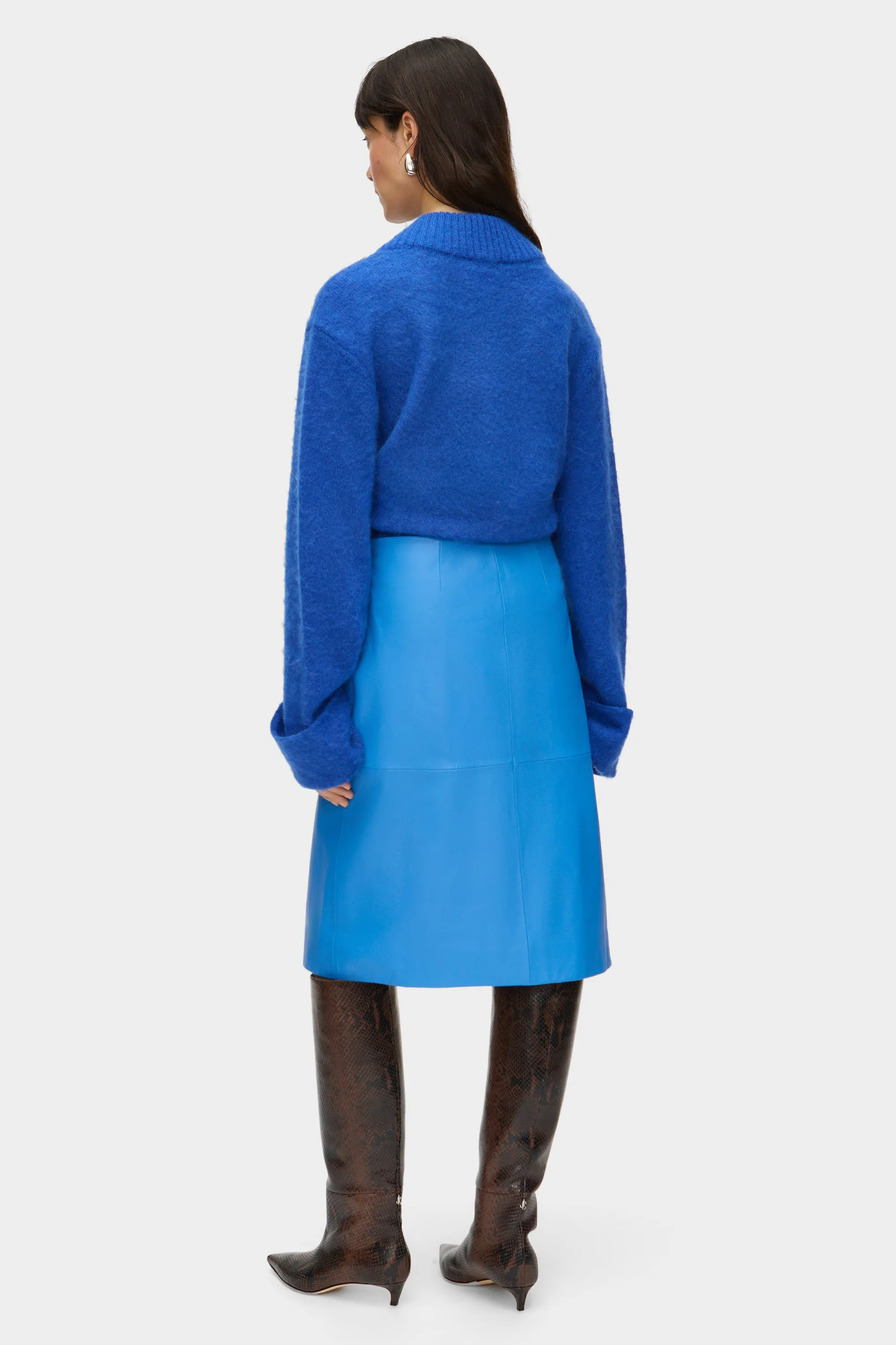 Olwen Leather Midi Skirt sold by Aligne product image thumbnail 4