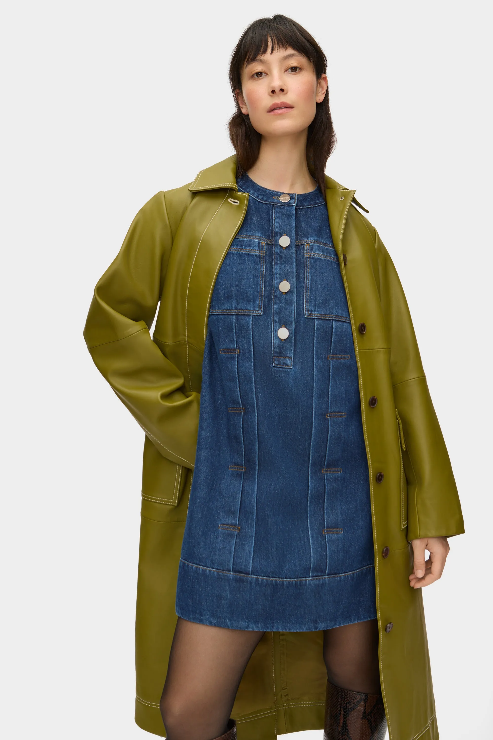 Rory Denim Mini Dress sold by Aligne