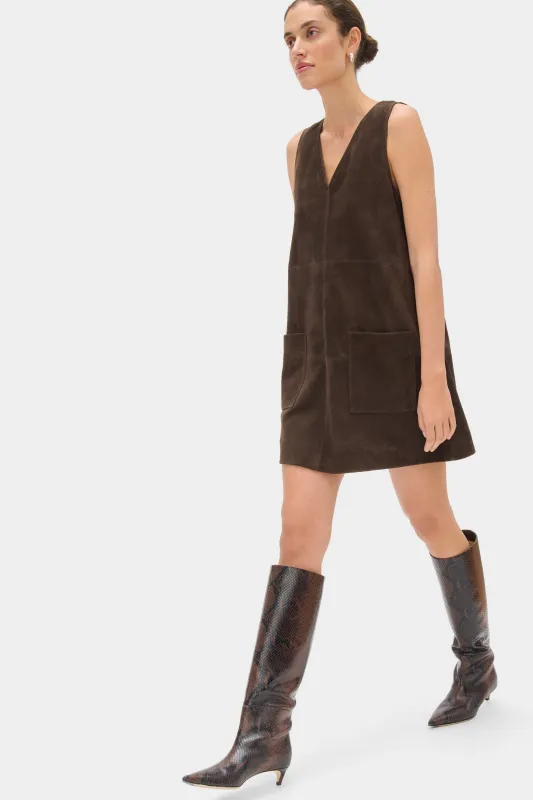 Piper Suede Mini Dress sold by Aligne