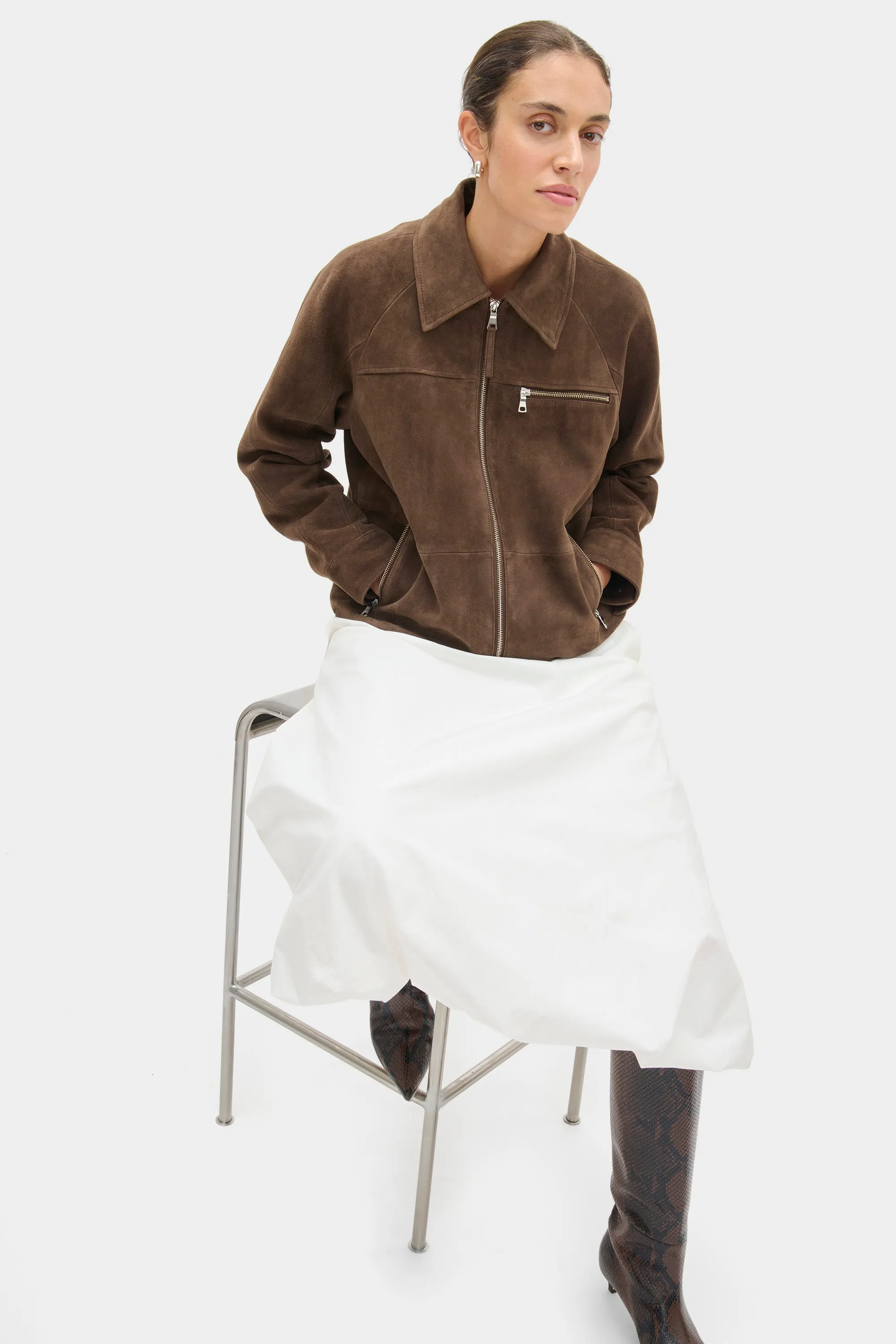 Alex Suede Jacket sold by Aligne