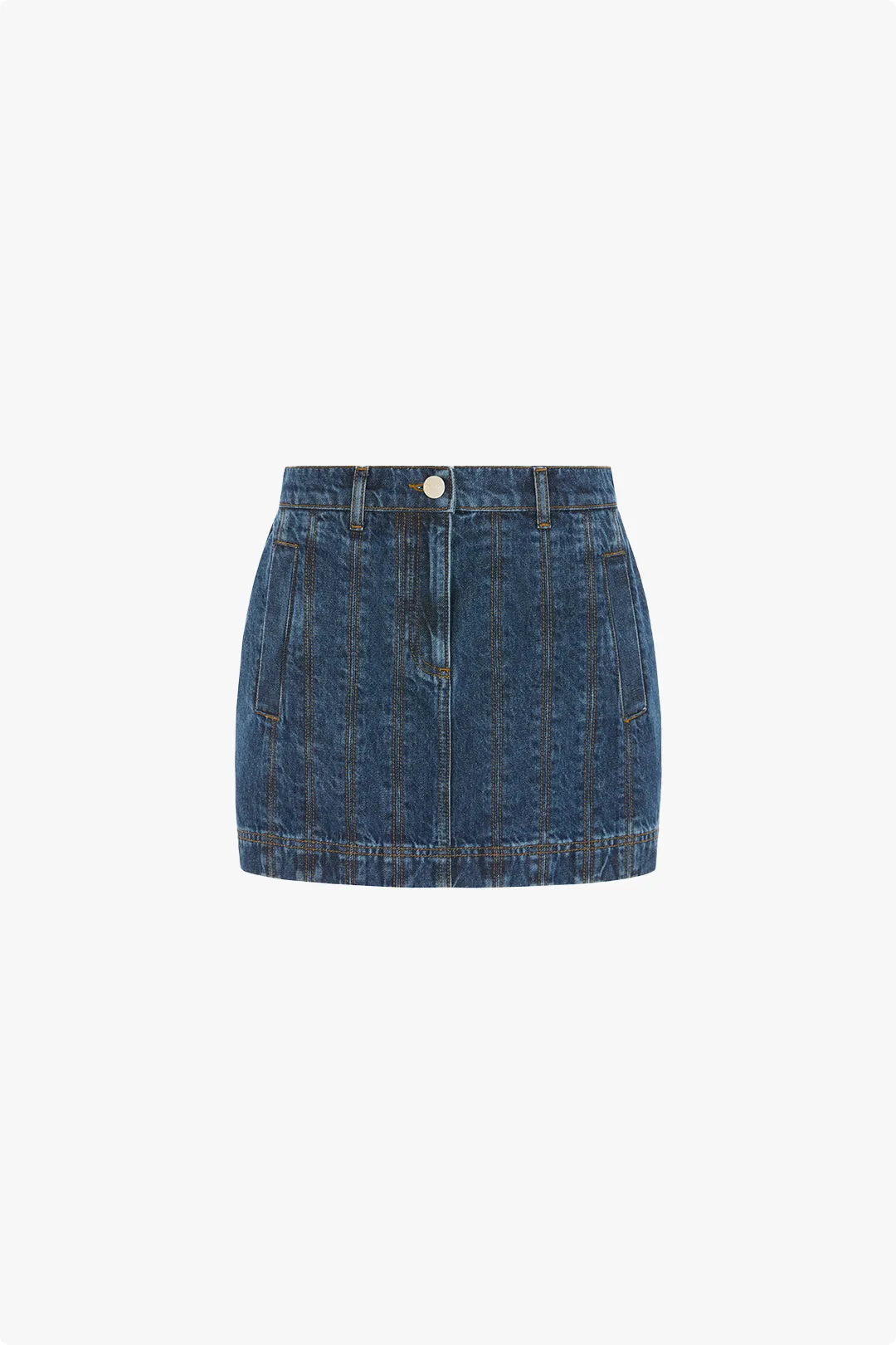 Garnet Denim Mini Skirt sold by Aligne product image thumbnail 5
