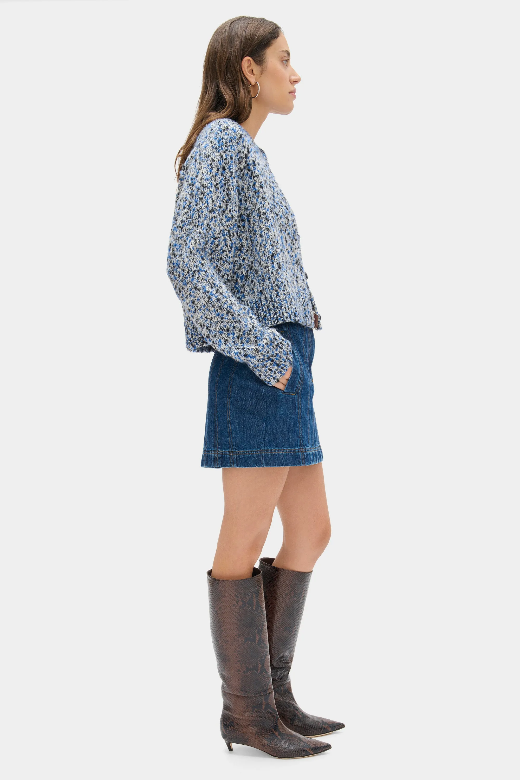 Garnet Denim Mini Skirt sold by Aligne product image thumbnail 3