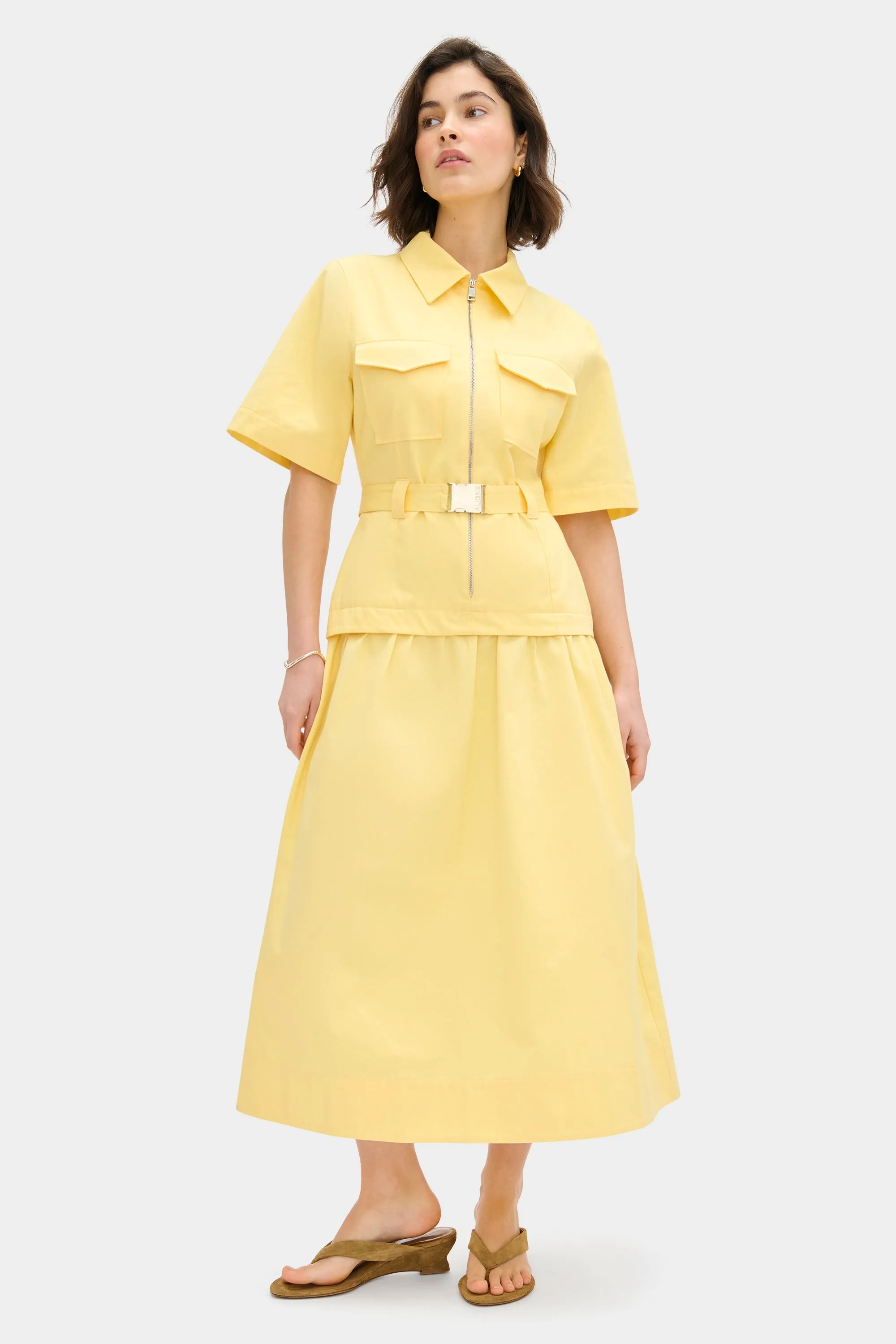 Pearl Belted Midi Dress sold by Aligne
