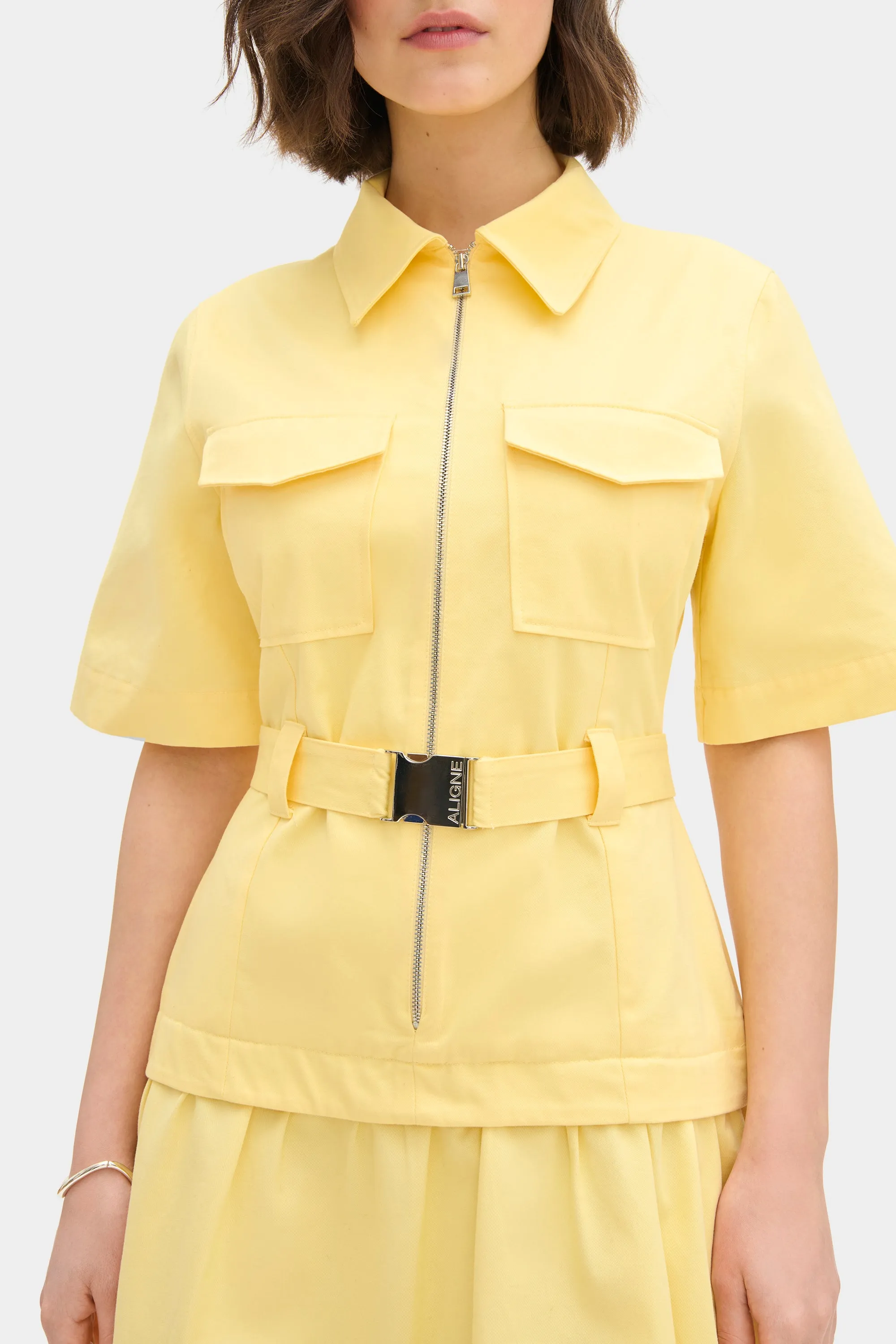 Pearl Belted Midi Dress sold by Aligne product image thumbnail 3