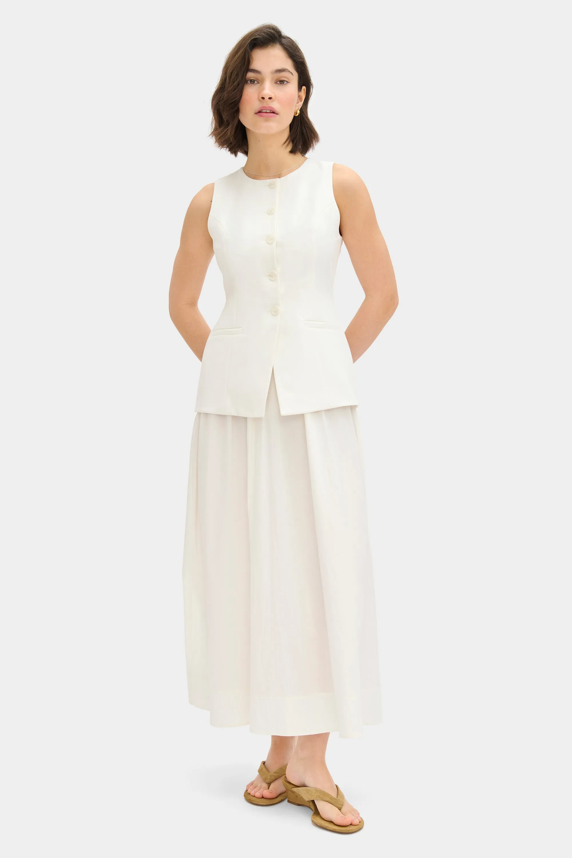 Harley Sleeveless Waistcoat Dress sold by Aligne