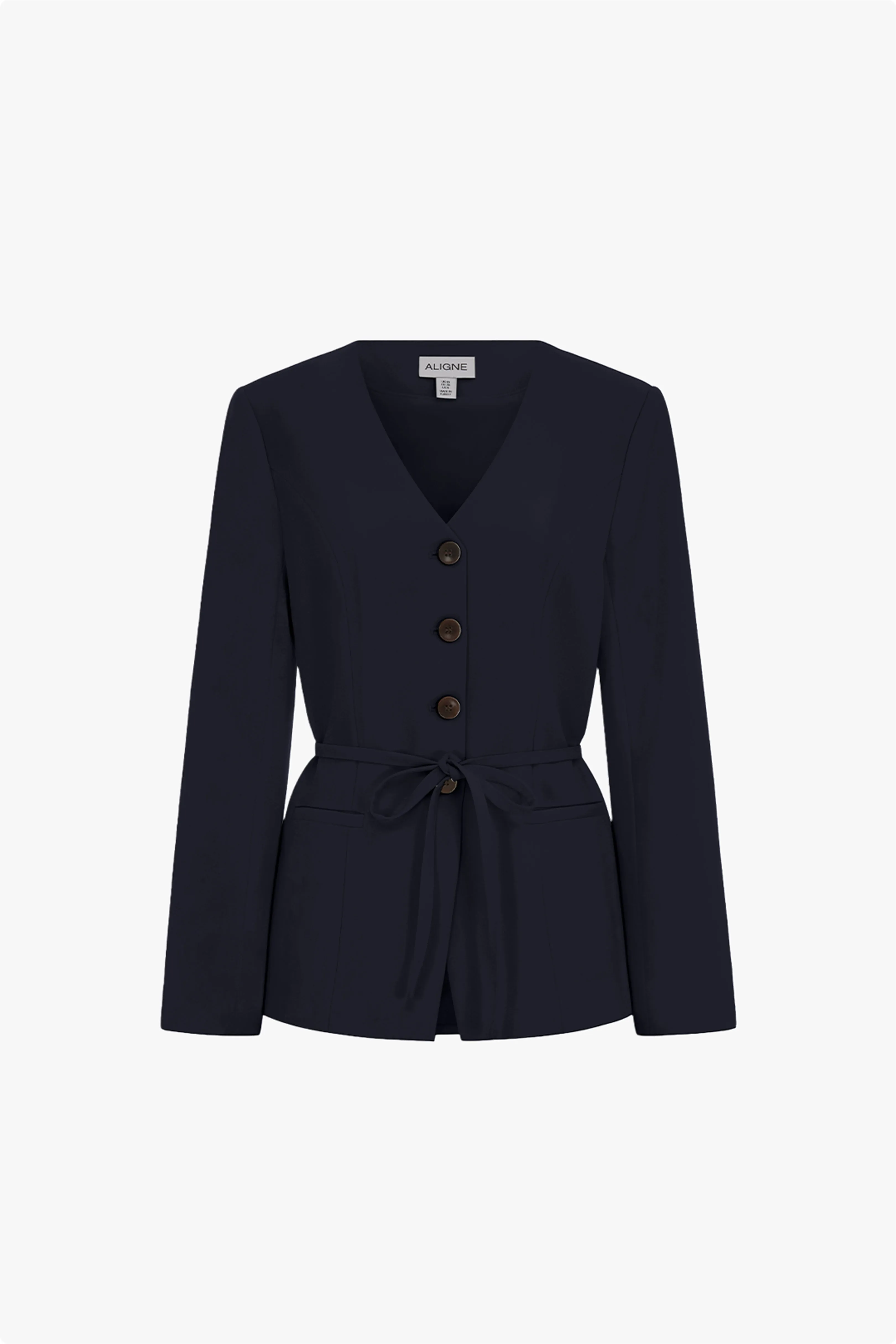Parker V Neck Tie Blazer sold by Aligne product image thumbnail 5
