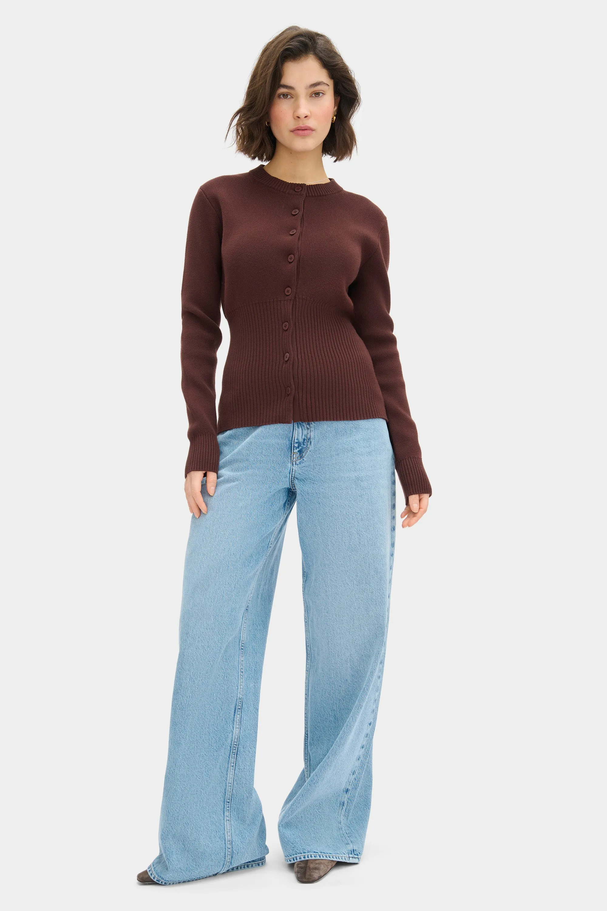 Ruby Ribbed Knitted Cardigan sold by Aligne product image thumbnail 2