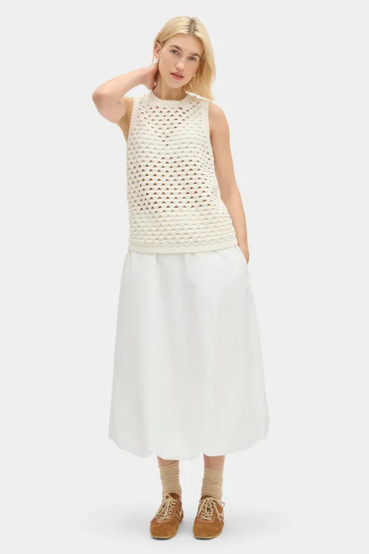 Jeanie Crochet Knitted Top made by Aligne