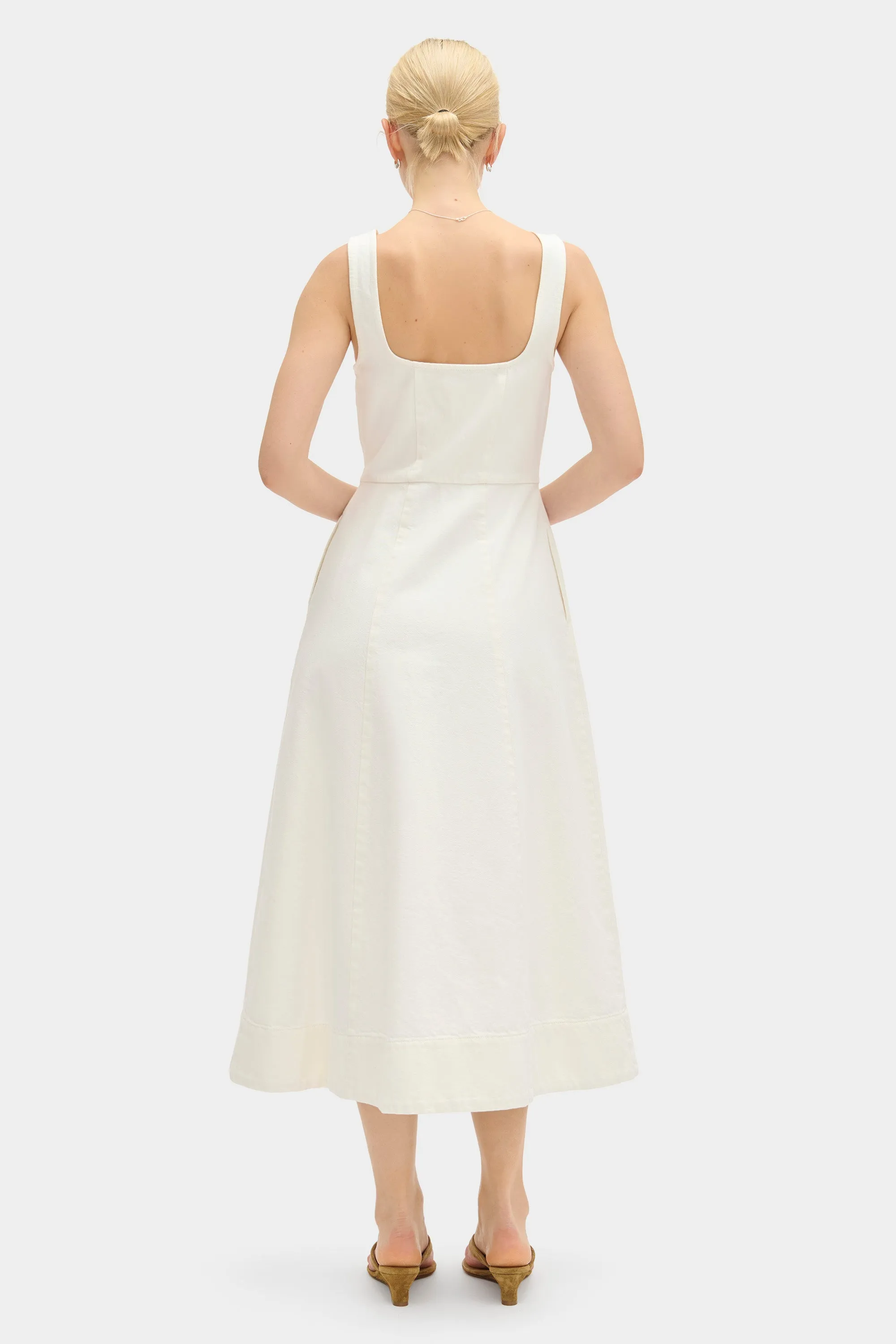 Paisley Denim Midi Dress sold by Aligne product image thumbnail 4