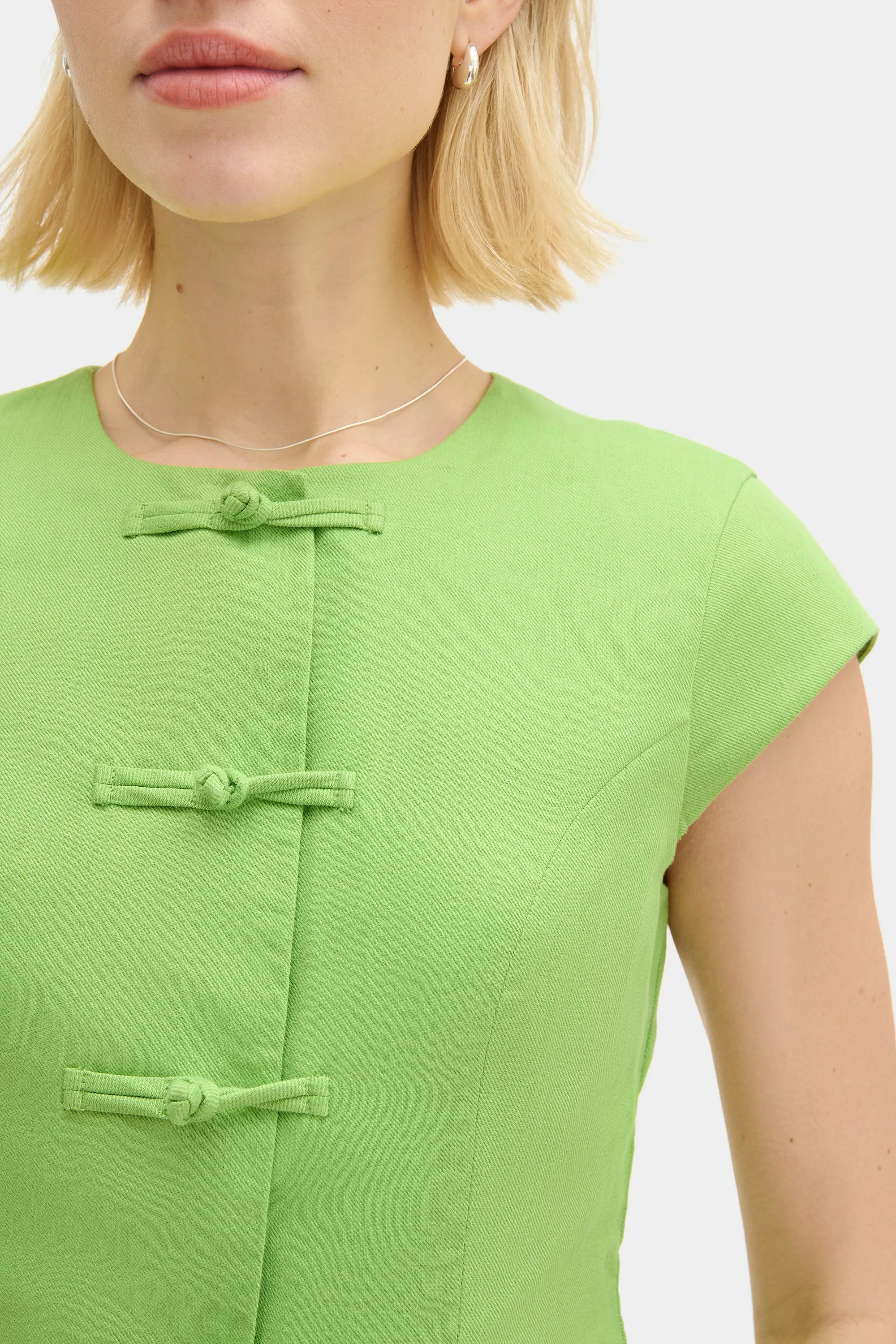 Connie Round Neck Linen Top sold by Aligne product image thumbnail 3