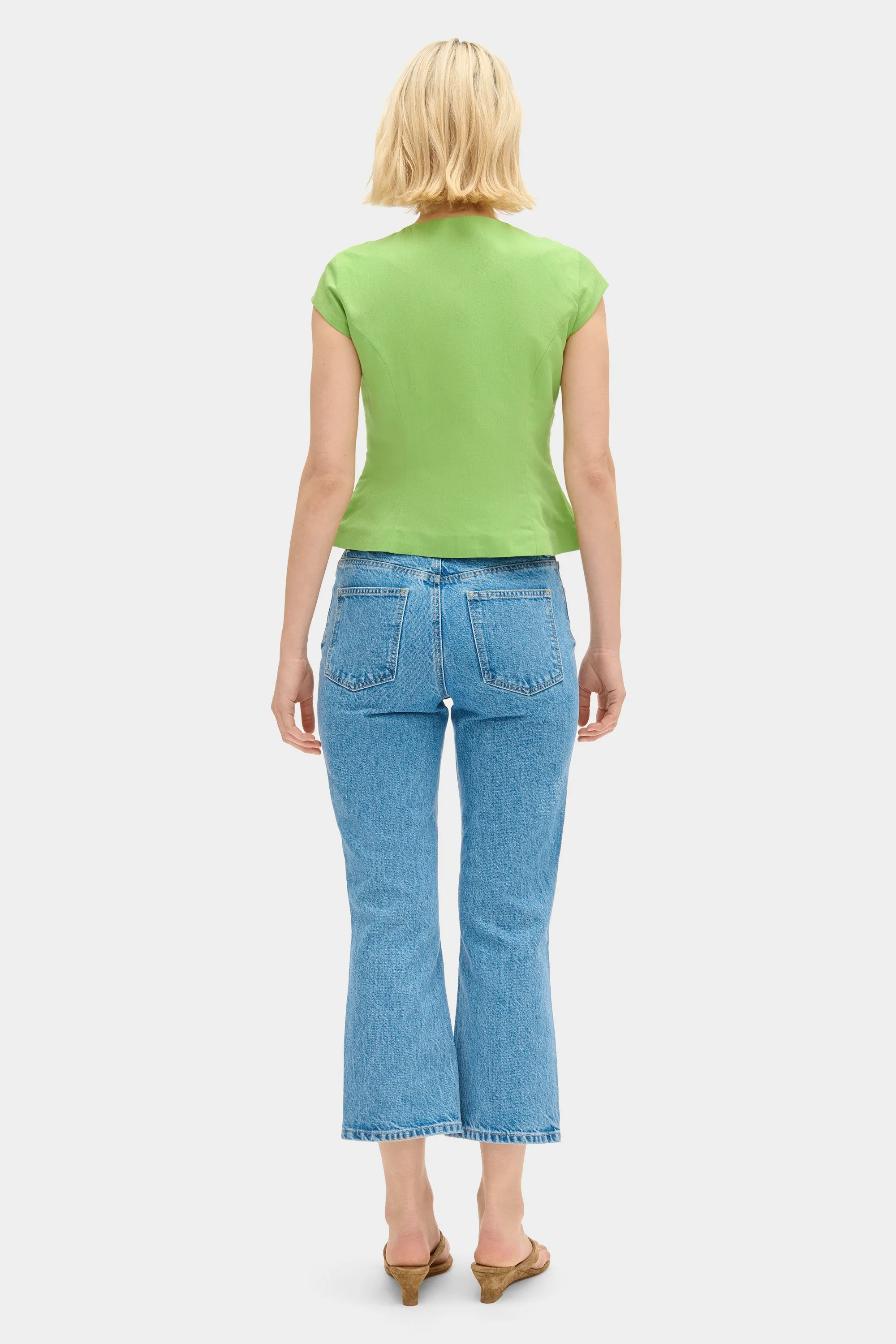 Connie Round Neck Linen Top sold by Aligne product image thumbnail 4